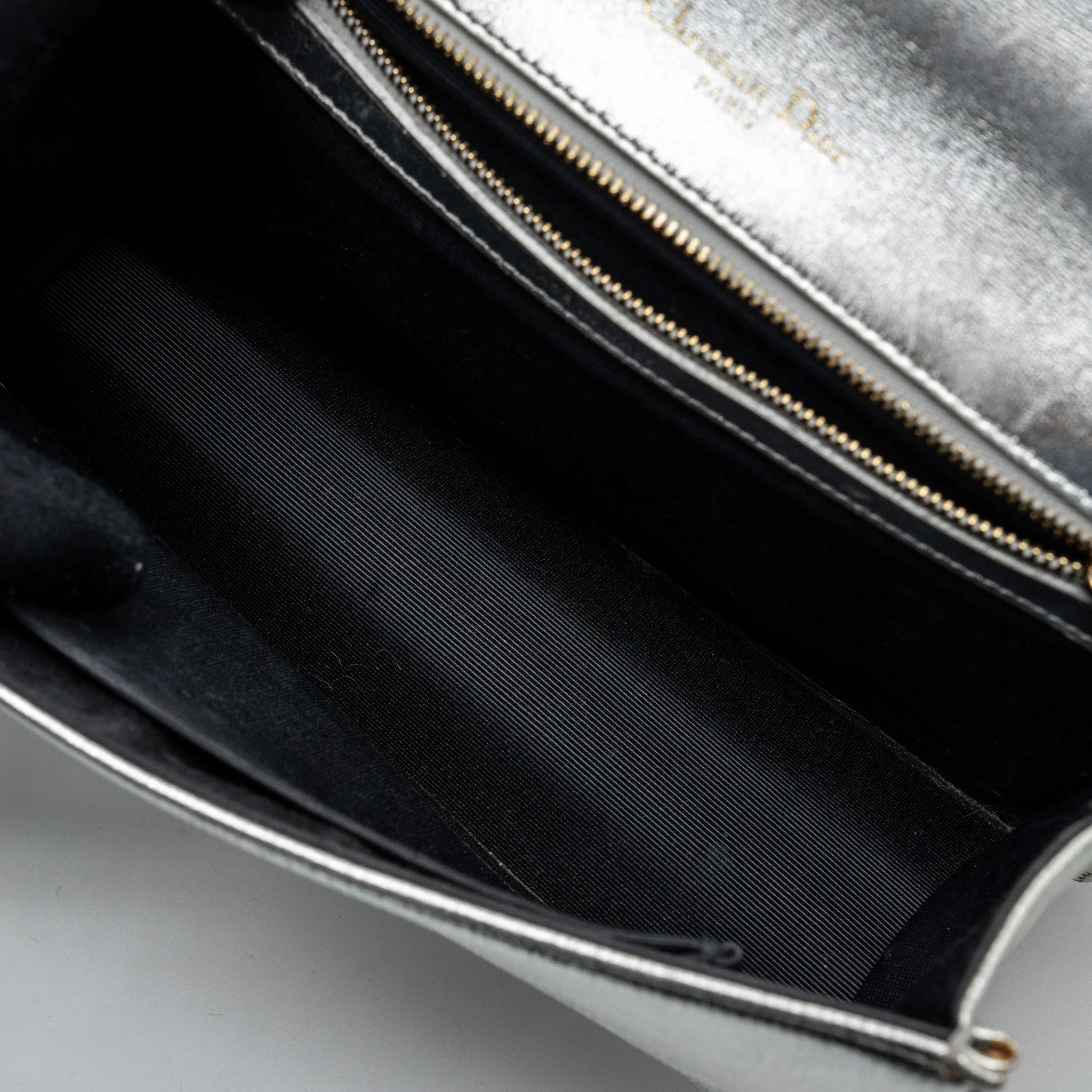 Dior Diorama Bag Goatskin Metallic Silver LGHW - Image 15