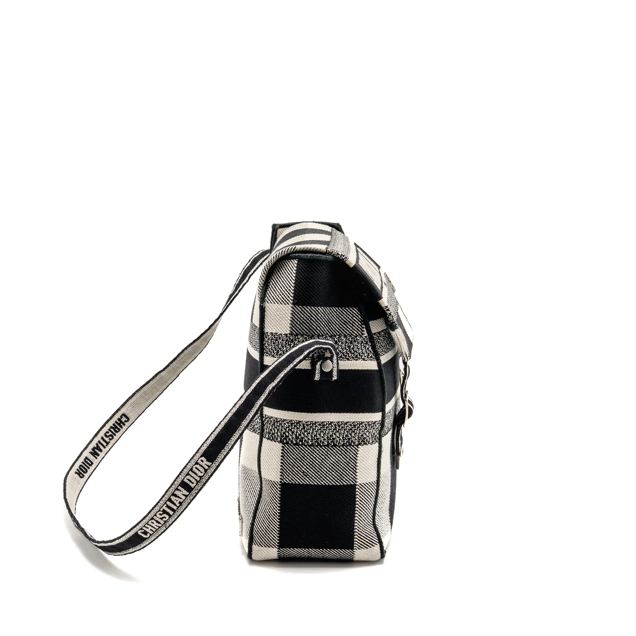 Dior Diorcamp Messenger Bag Canvas Black/White SHW - Image 3