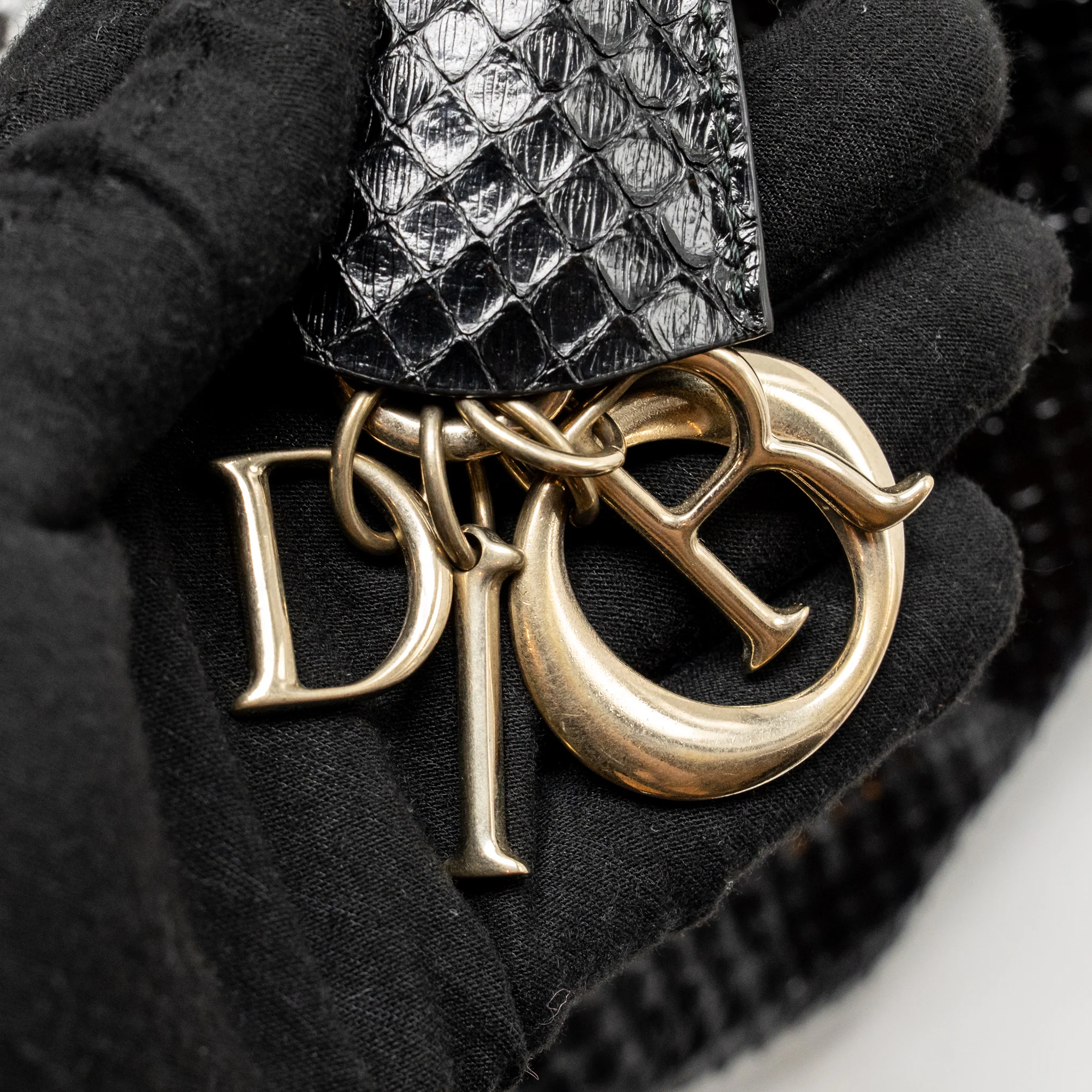 Dior Diorific tote bag Python leather black SHW - Image 17