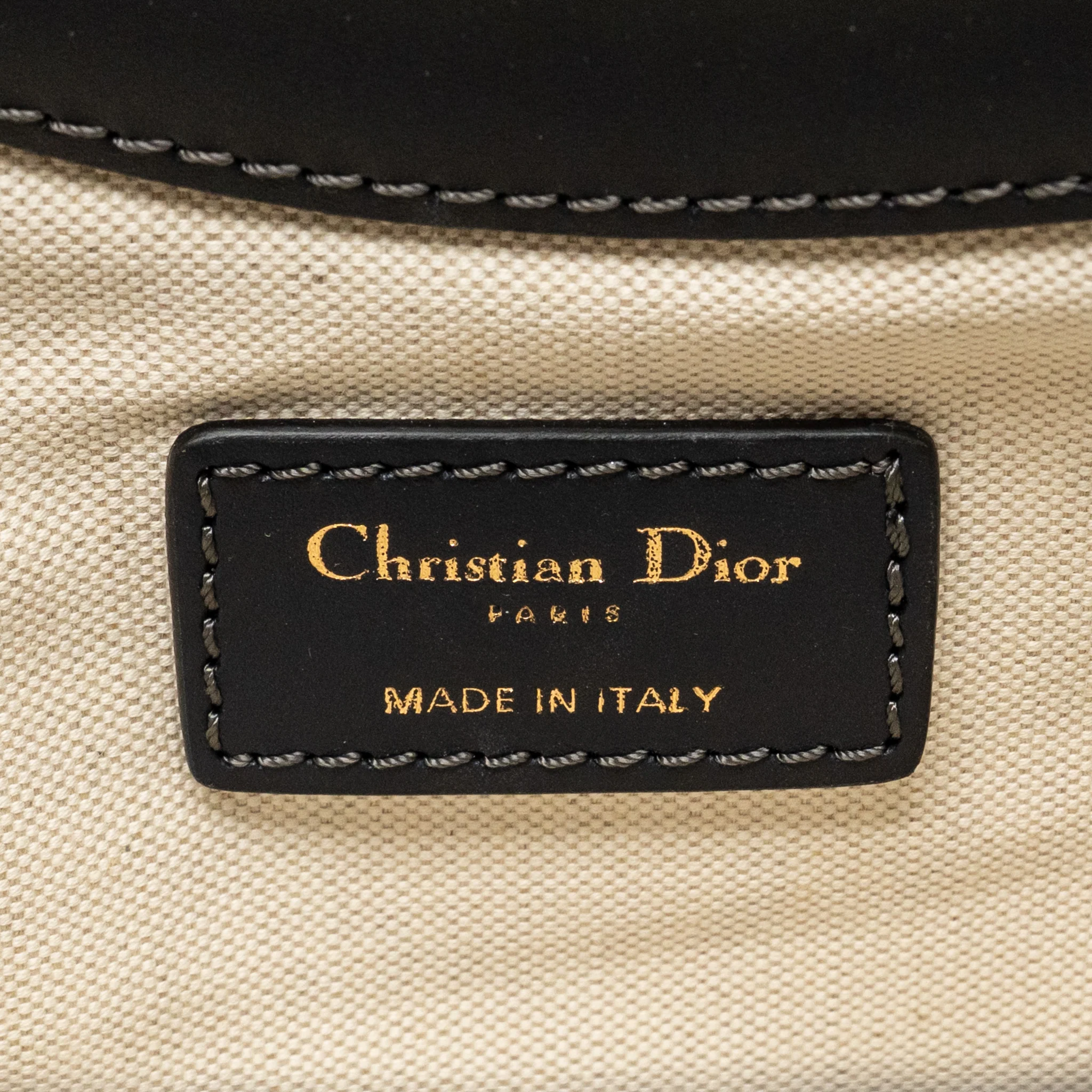 Dior Folder Clutch Oblique Canvas/Calfskin Blue GHW - Image 13