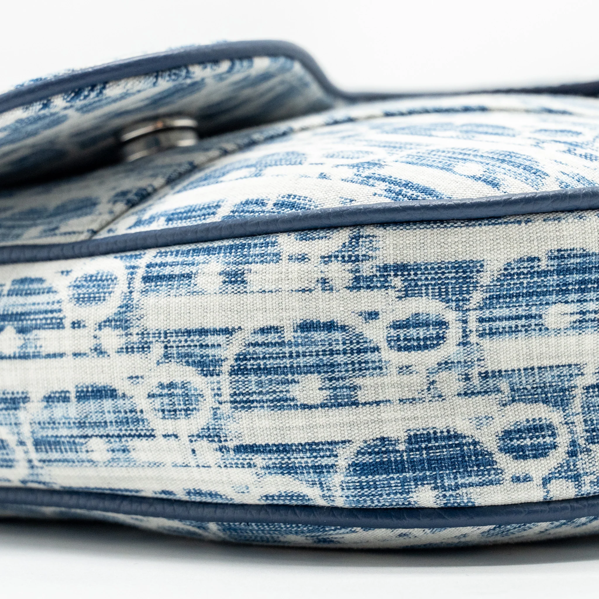 Dior Homme Saddle Bag Oblique Kasuri Blue/Multicolour SHW - Image 6