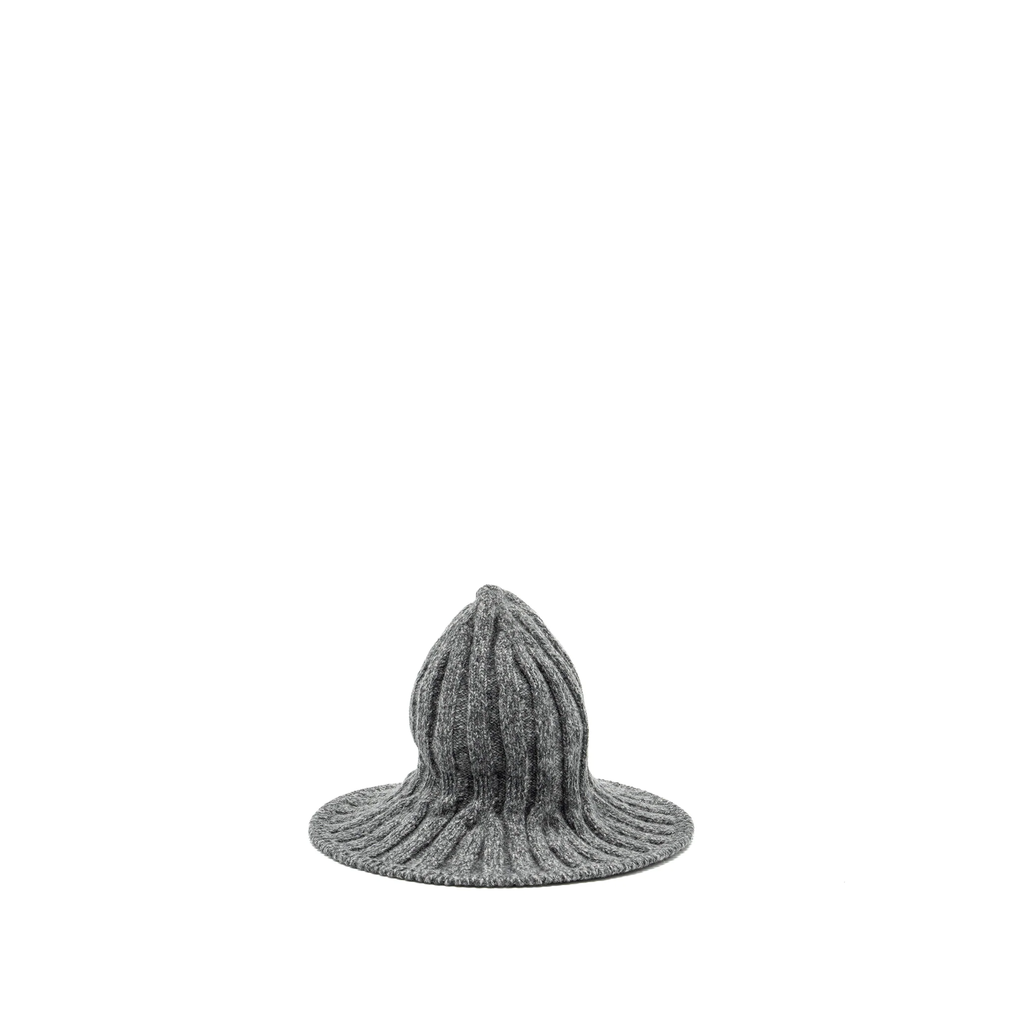 Dior Letter Logo Wire-Brimmed Beanie Wool Grey - Image 2