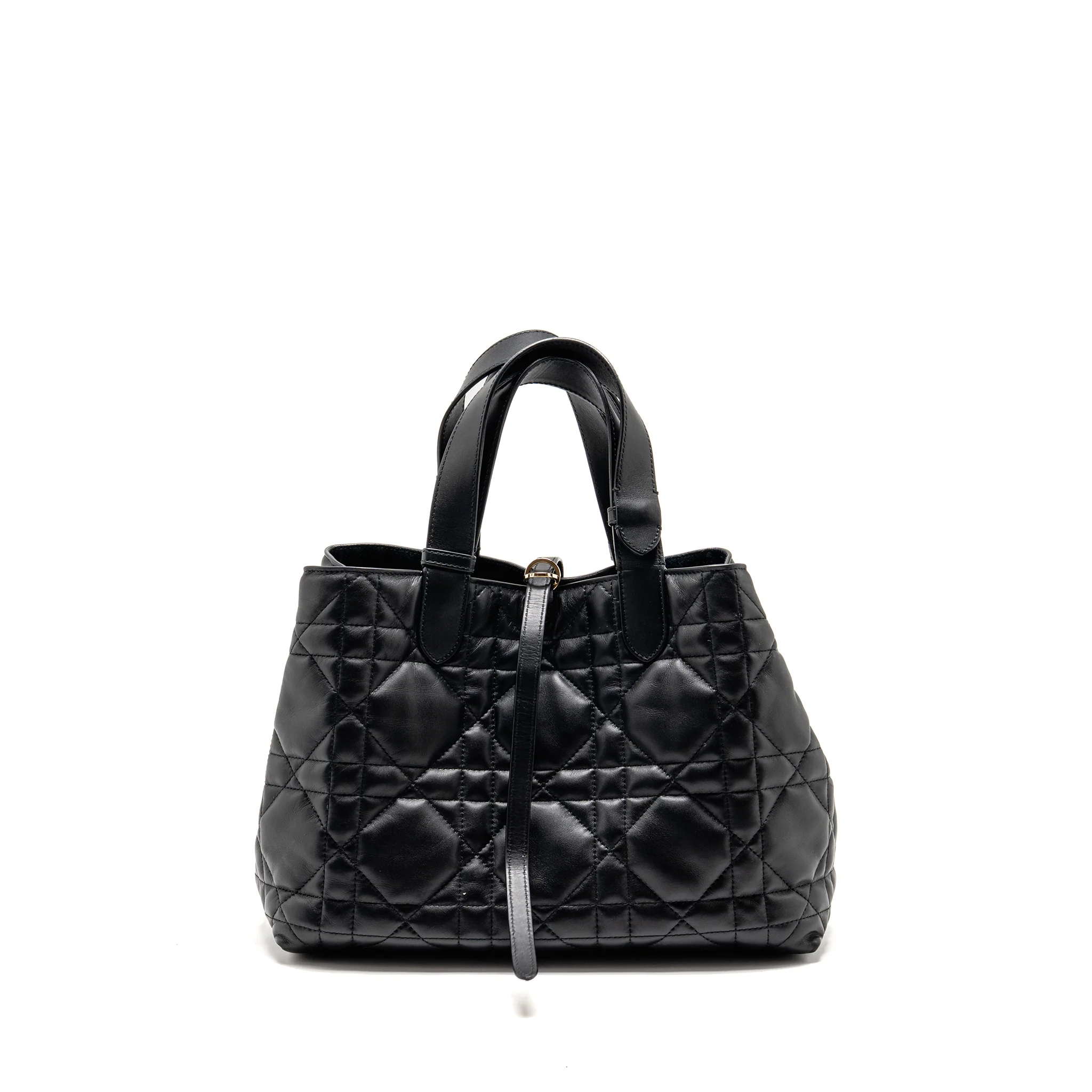 Dior Medium Dior Toujours Tote bag macrocannage calfskin black LGHW - Image 2
