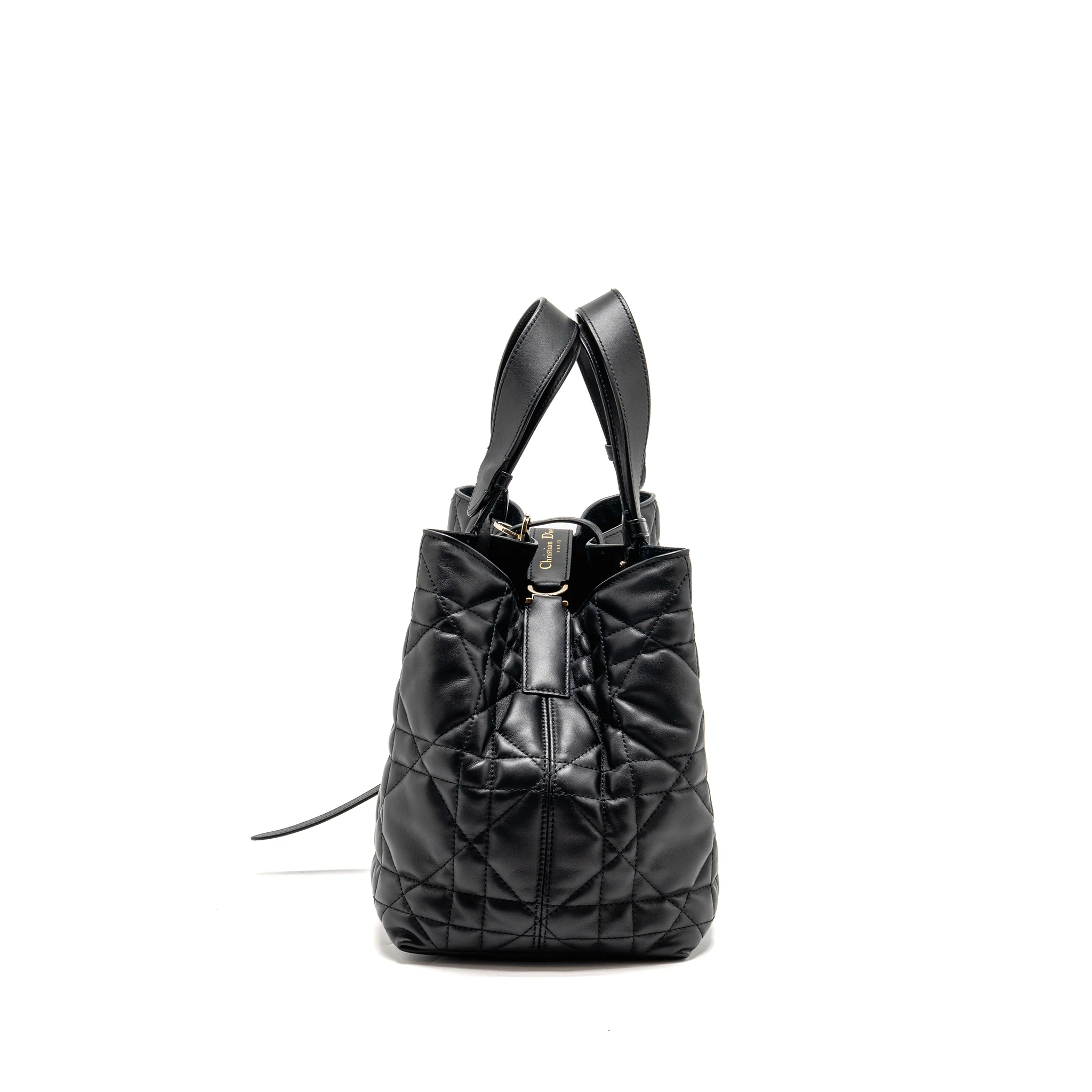 Dior Medium Dior Toujours Tote bag macrocannage calfskin black LGHW - Image 3