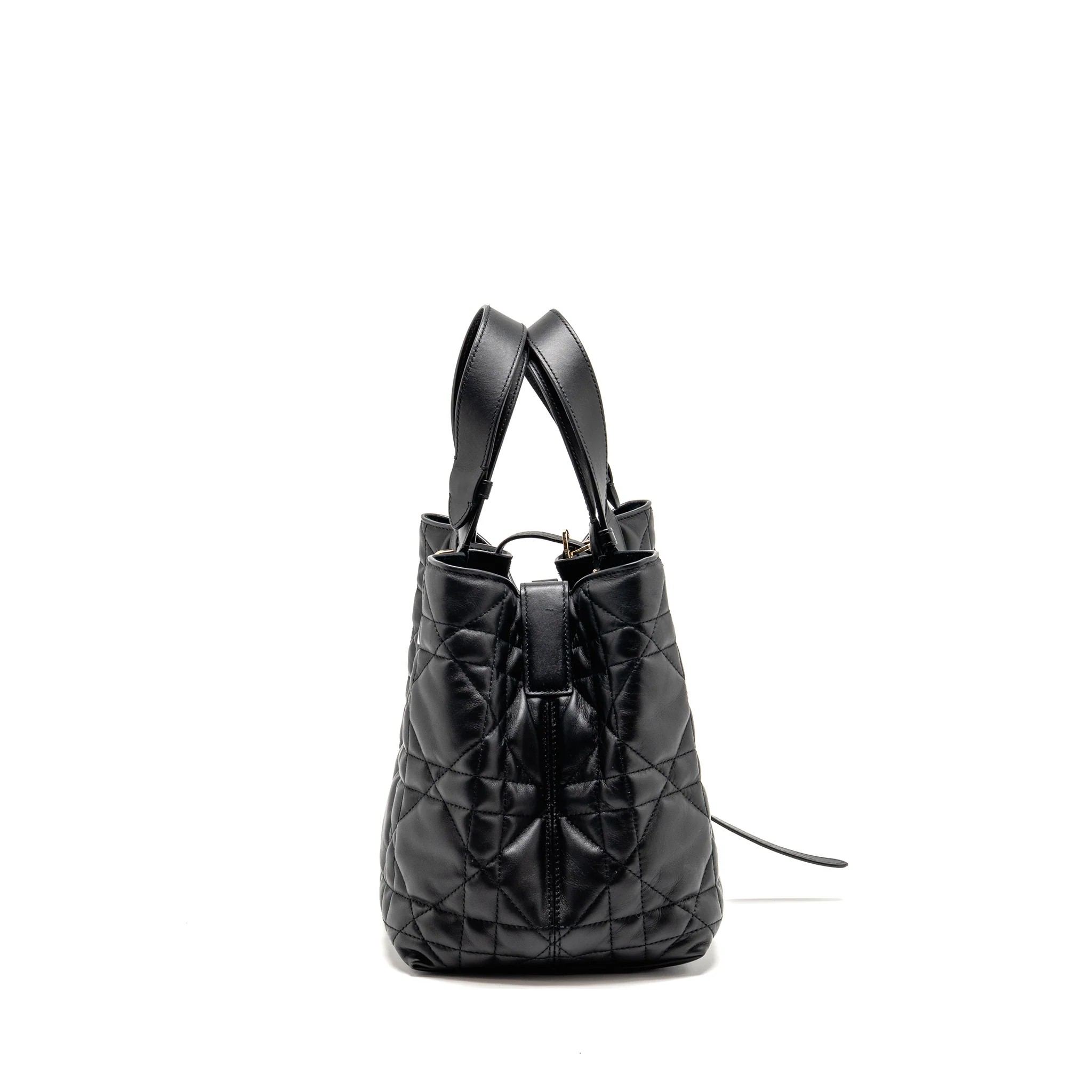 Dior Medium Dior Toujours Tote bag macrocannage calfskin black LGHW - Image 4