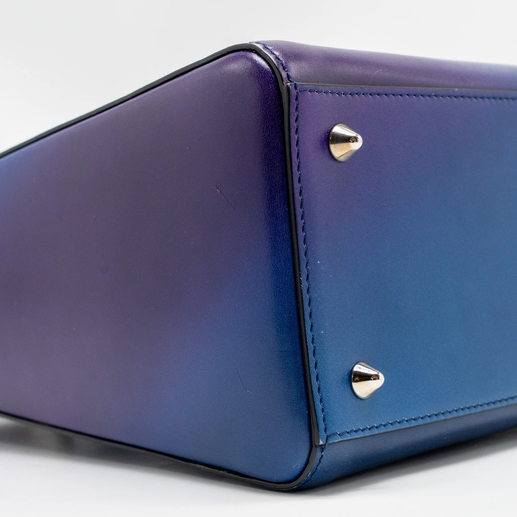 Dior Medium Lady Dior Box Calfskin Gradient Blue/Purple/Green SHW - Image 6