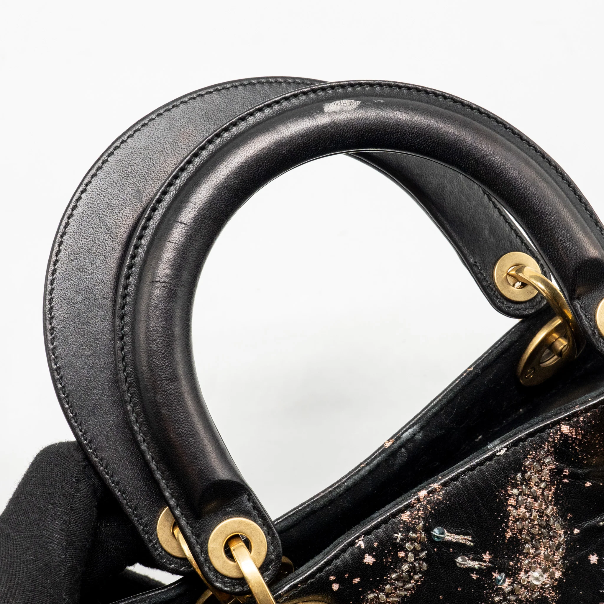 Dior Medium Lady Dior I Feel Blue Limited Edition Embellished Lambskin Multicolour GHW - Image 13