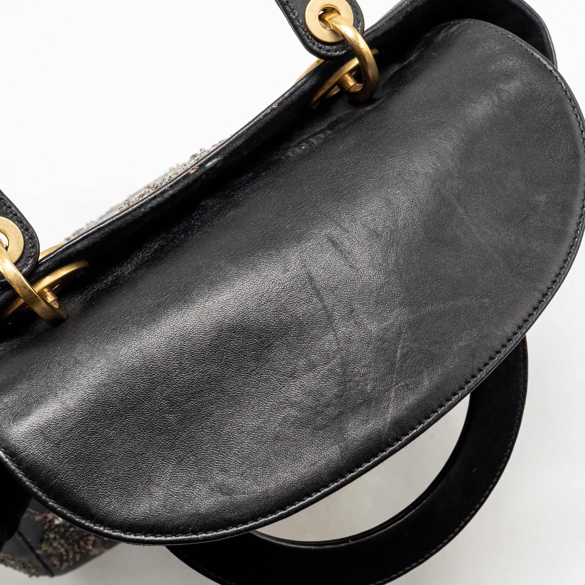 Dior Medium Lady Dior I Feel Blue Limited Edition Embellished Lambskin Multicolour GHW - Image 14