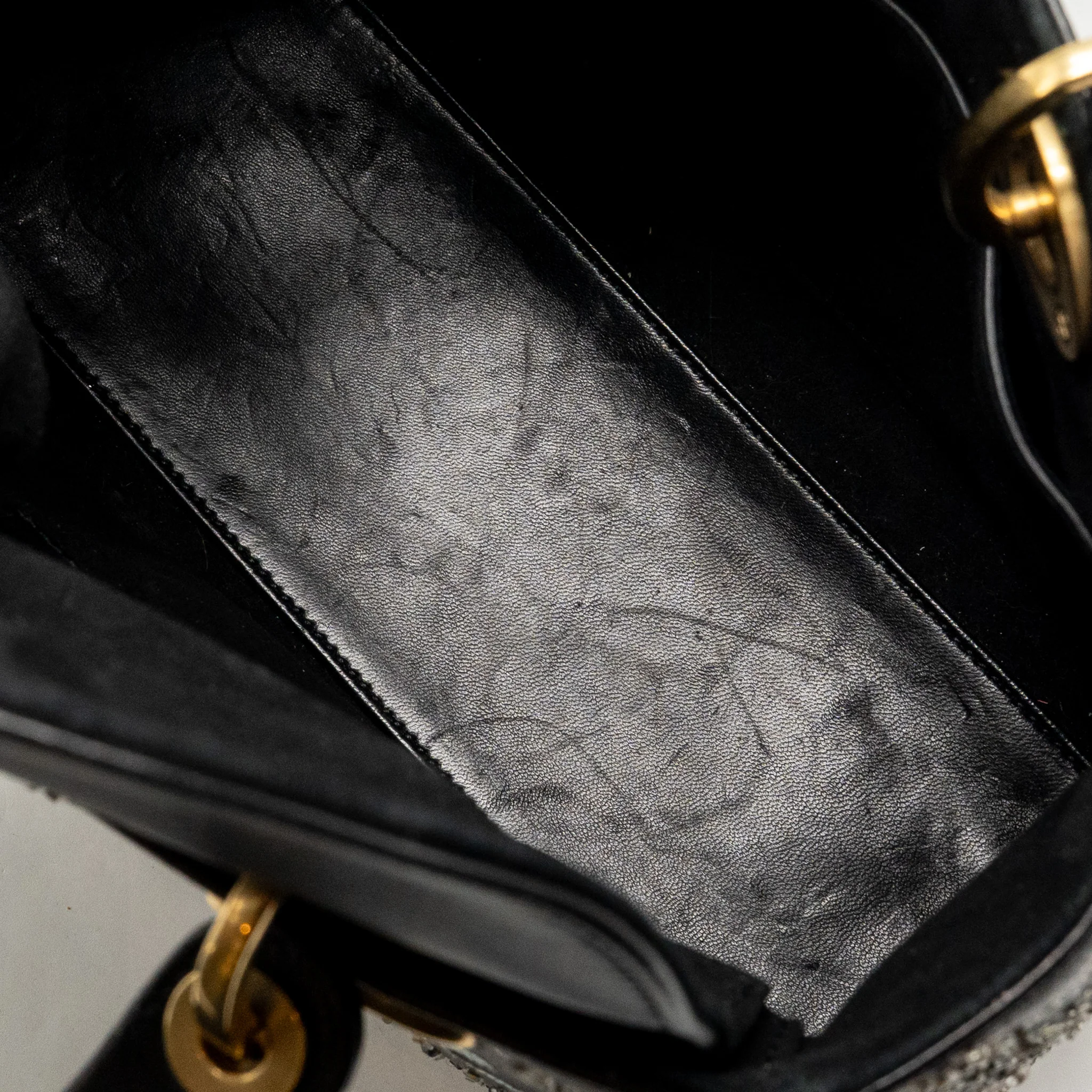 Dior Medium Lady Dior I Feel Blue Limited Edition Embellished Lambskin Multicolour GHW - Image 16