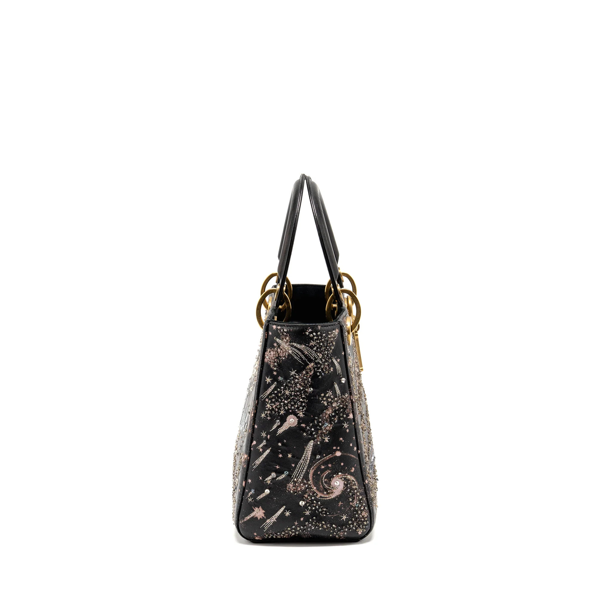 Dior Medium Lady Dior I Feel Blue Limited Edition Embellished Lambskin Multicolour GHW - Image 3