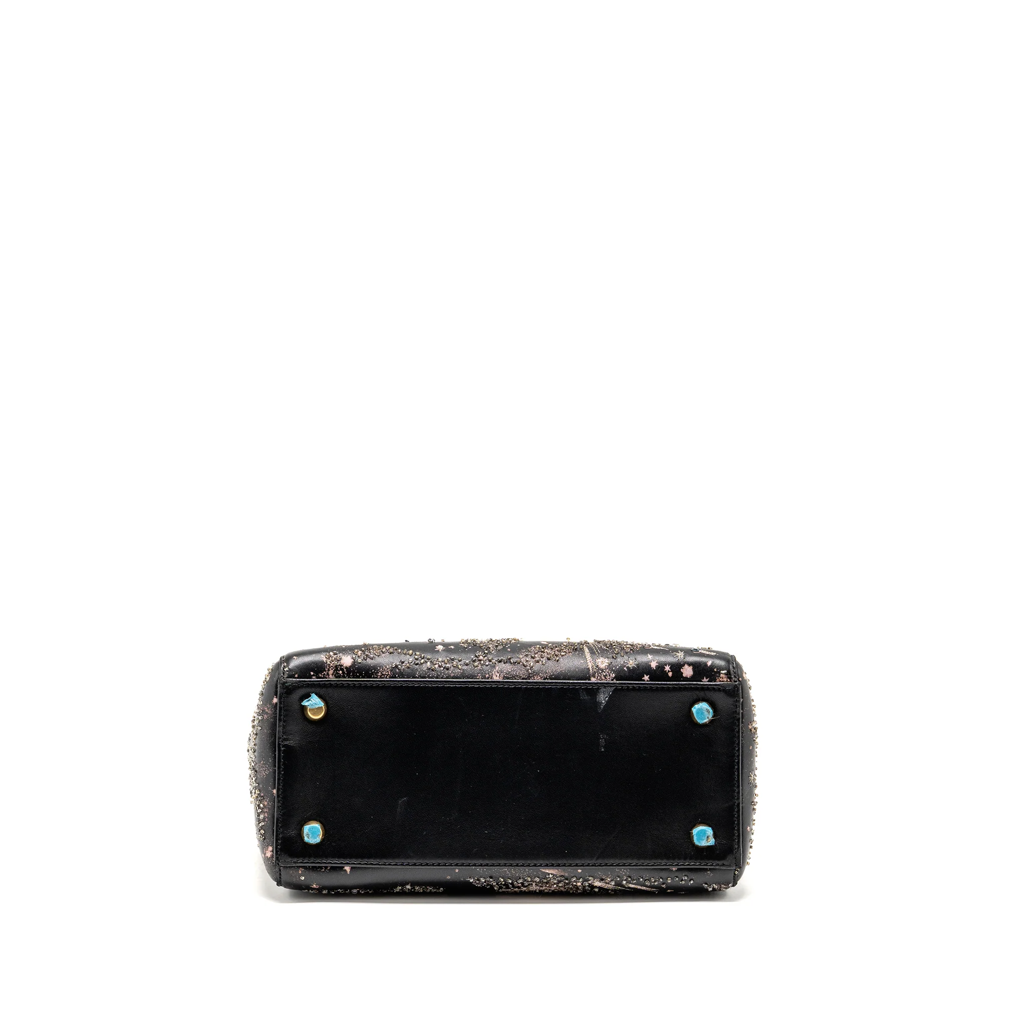 Dior Medium Lady Dior I Feel Blue Limited Edition Embellished Lambskin Multicolour GHW - Image 5