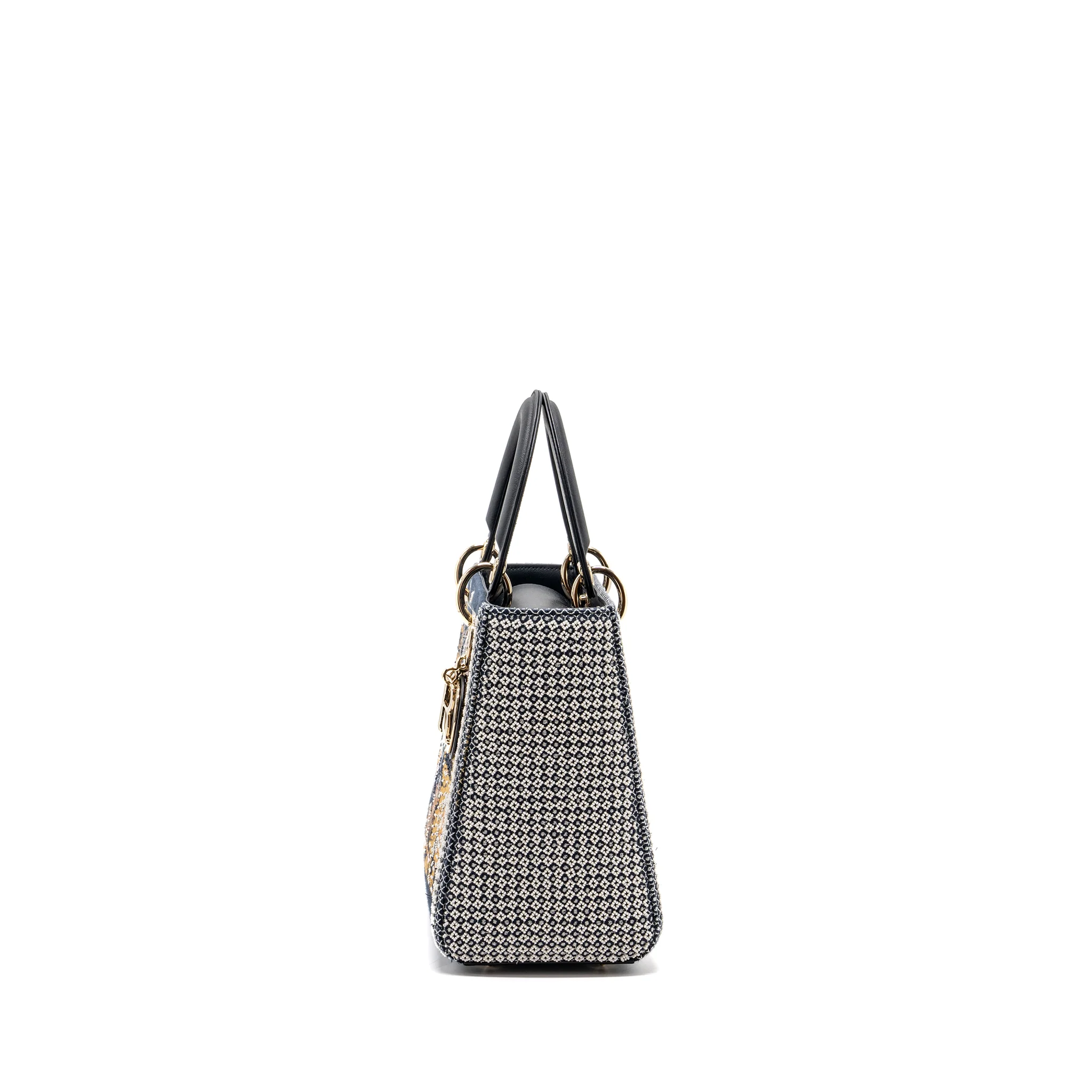 Dior Medium Lady Dior La Force Limited Edition Calfskin/Fabric Multicolour LGHW - Image 4