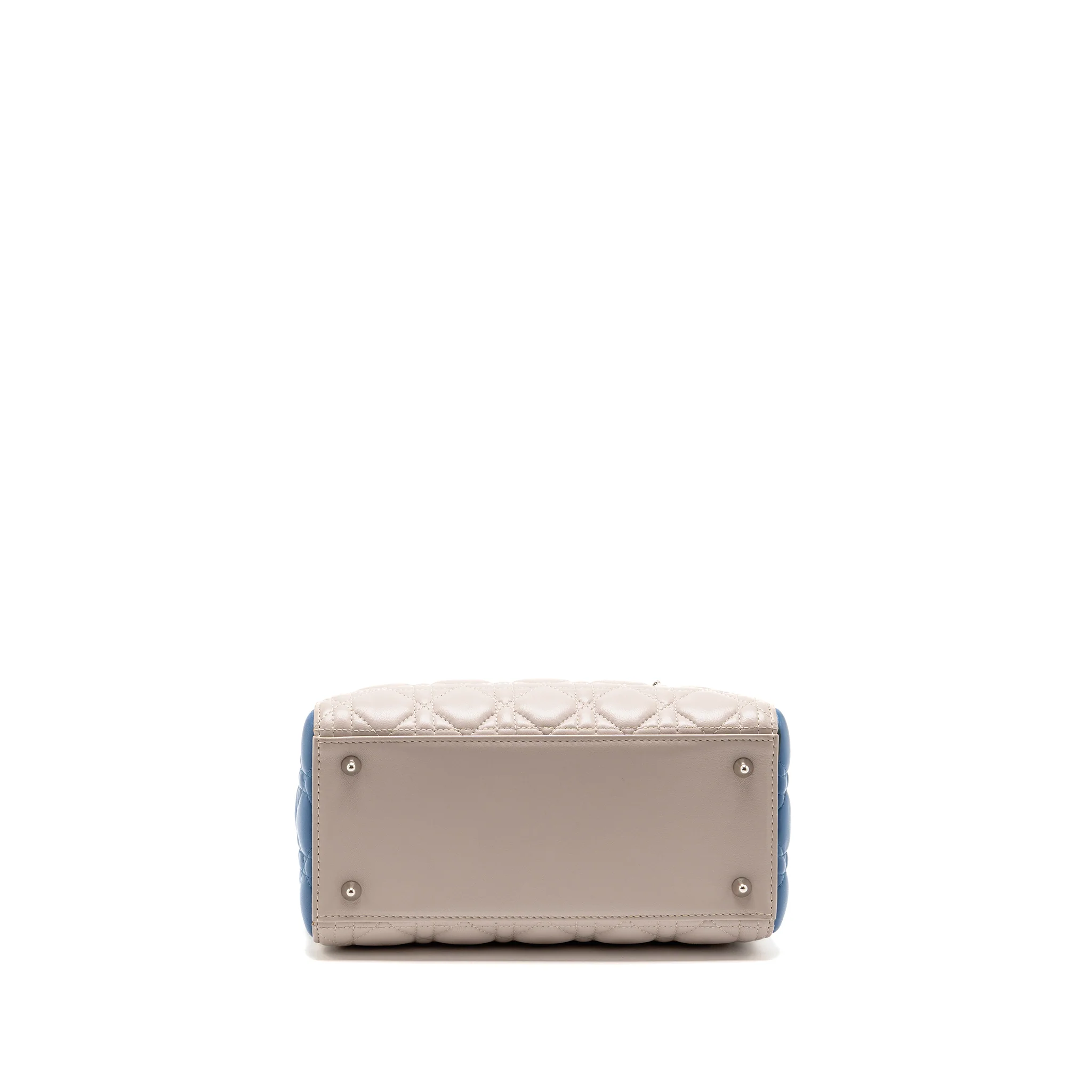 Dior Medium Lady Dior Lambskin Light Grey / Multicolour SHW - Image 6
