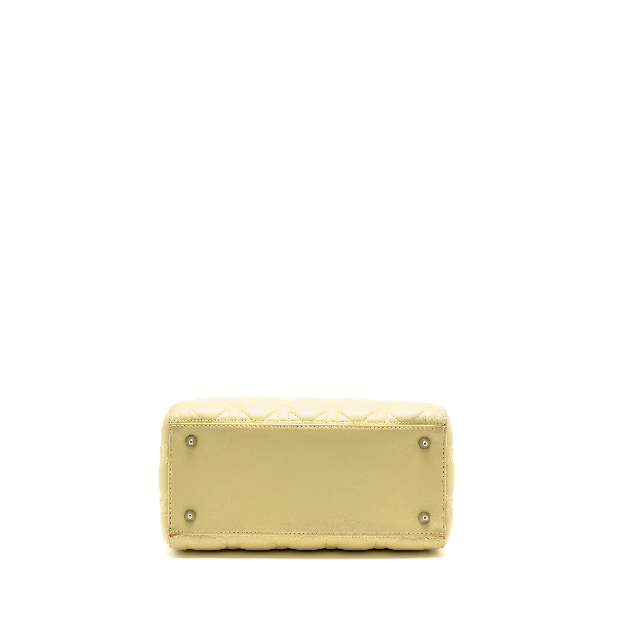 Dior Medium Lady Dior Lambskin Light Yellow SHW - Image 5
