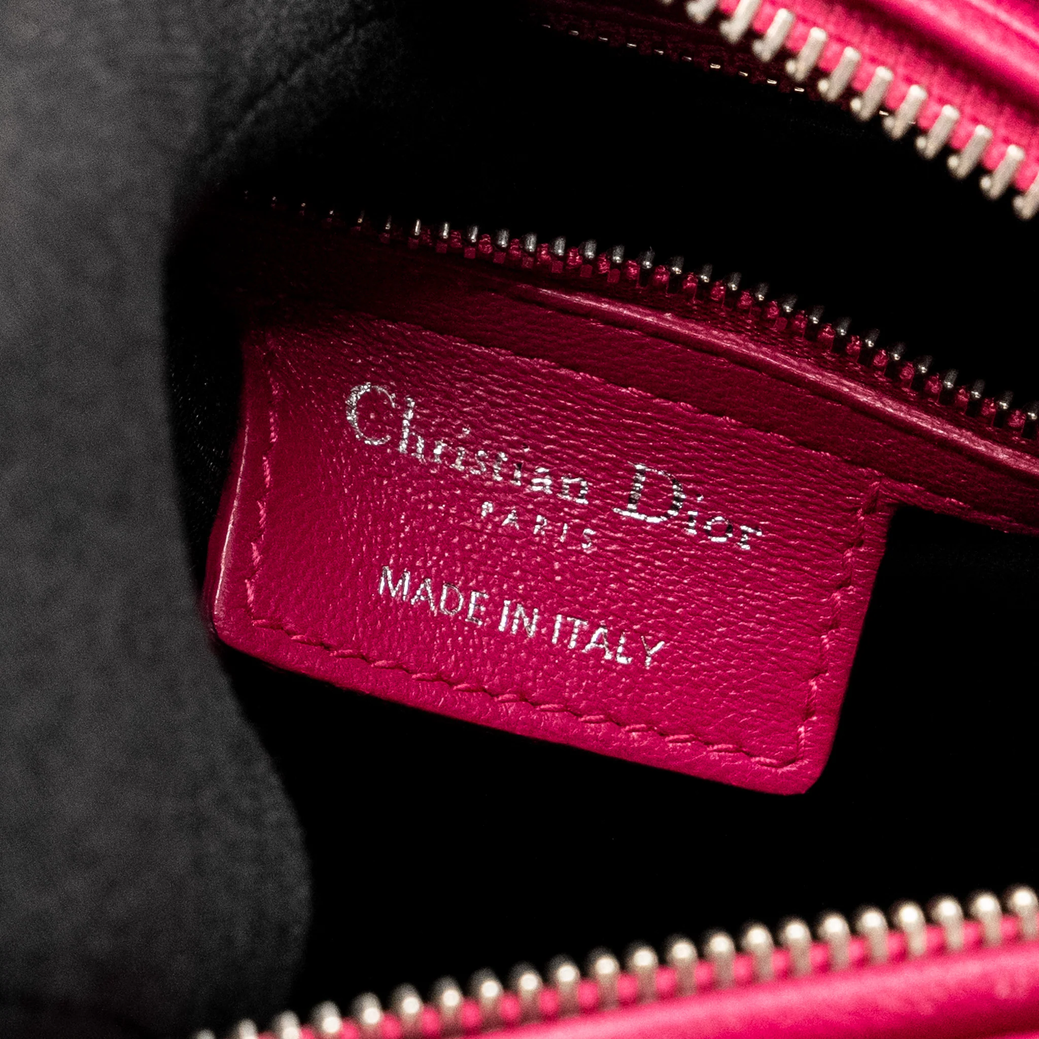 Dior Medium Lady Dior Lambskin Pink / Multicolour SHW - Image 18
