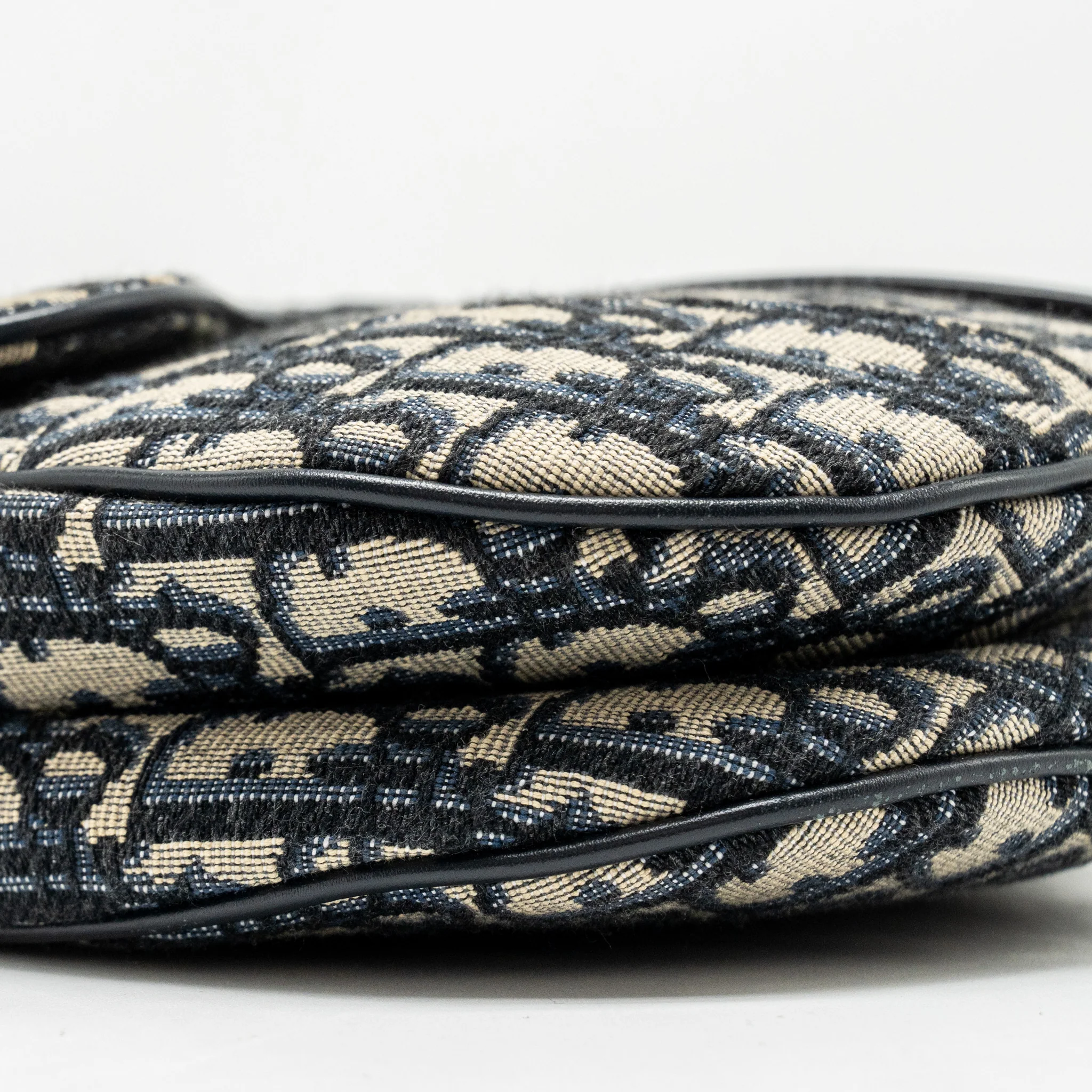 Dior Medium Saddle Bag Blue Oblique Canvas GHW - Image 6