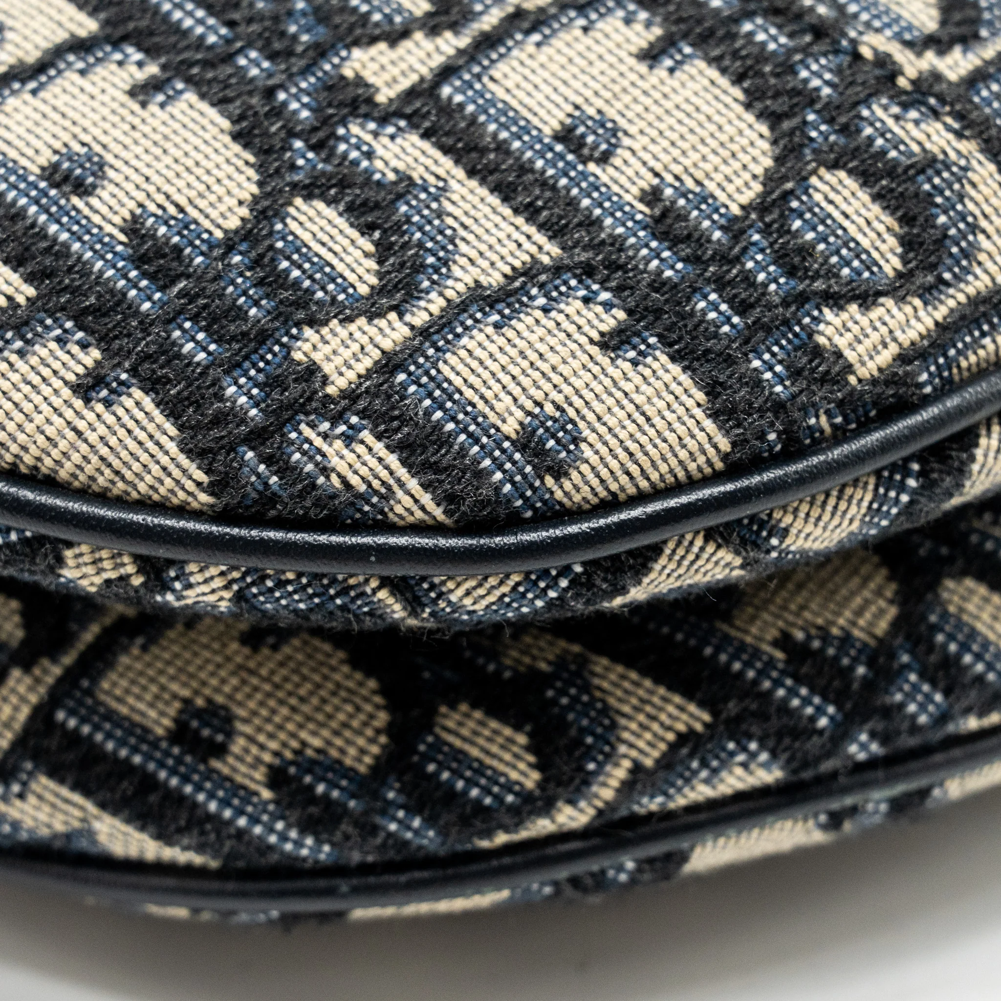 Dior Medium Saddle Bag Blue Oblique Canvas GHW - Image 8