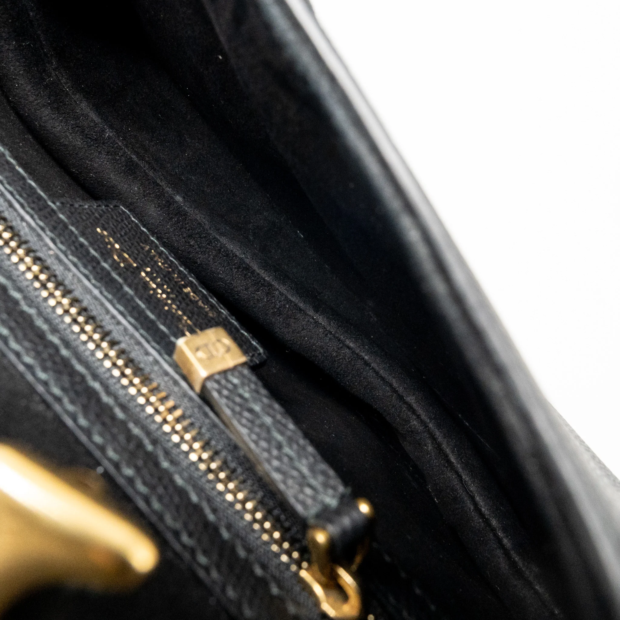 Dior Medium Saddle Bag Calfskin Black GHW - Image 12