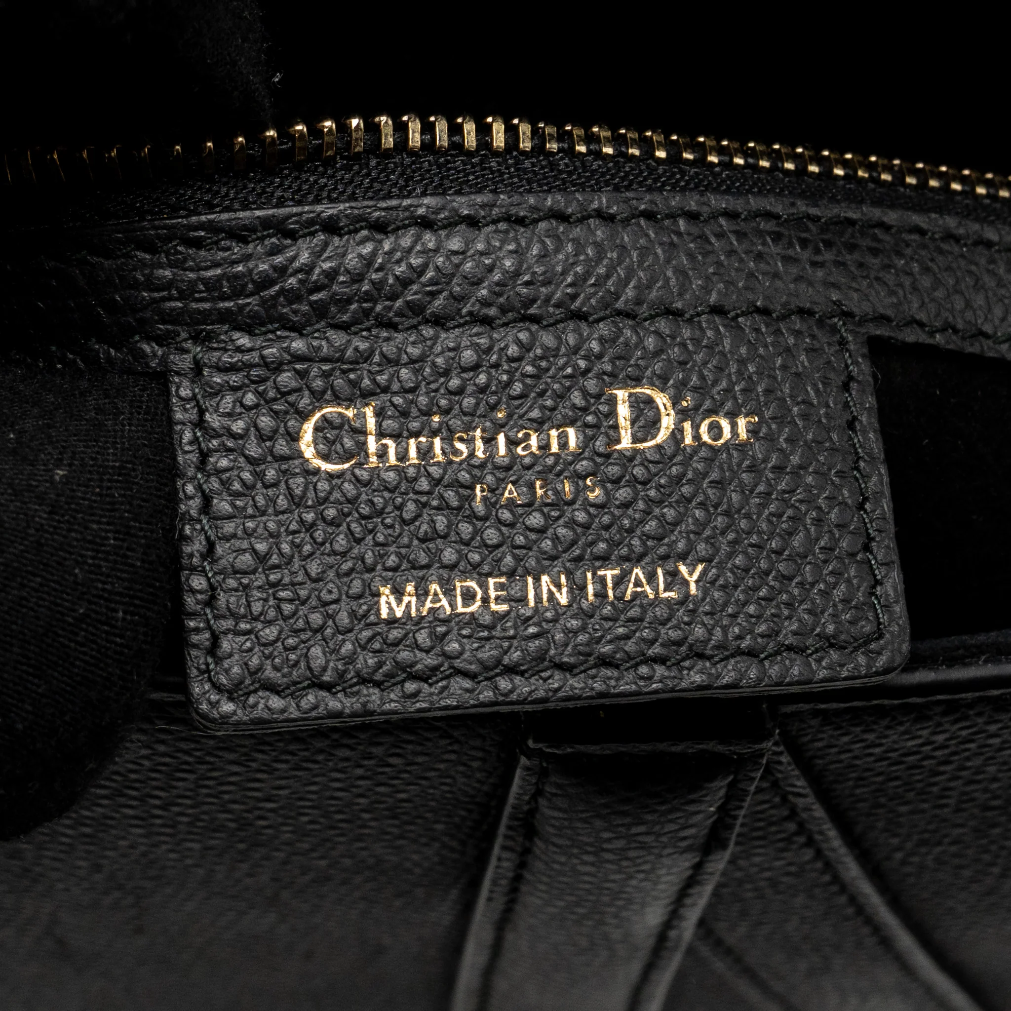 Dior Medium Saddle Bag Calfskin Black GHW - Image 13