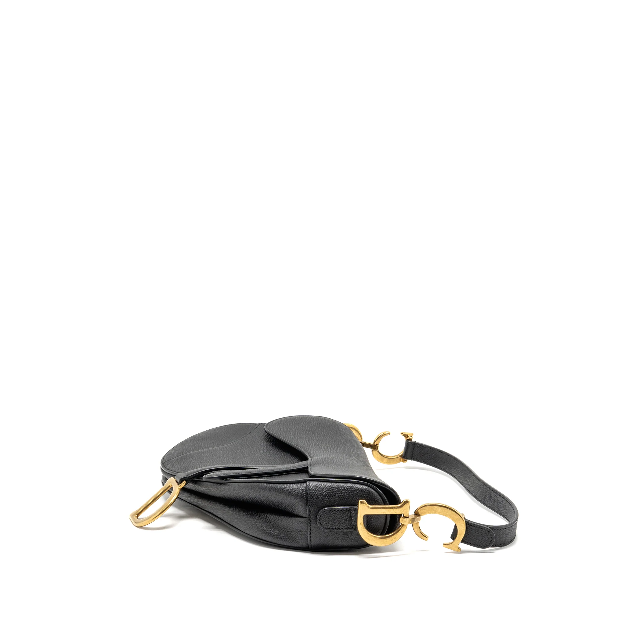 Dior Medium Saddle Bag Calfskin Black GHW - Image 4
