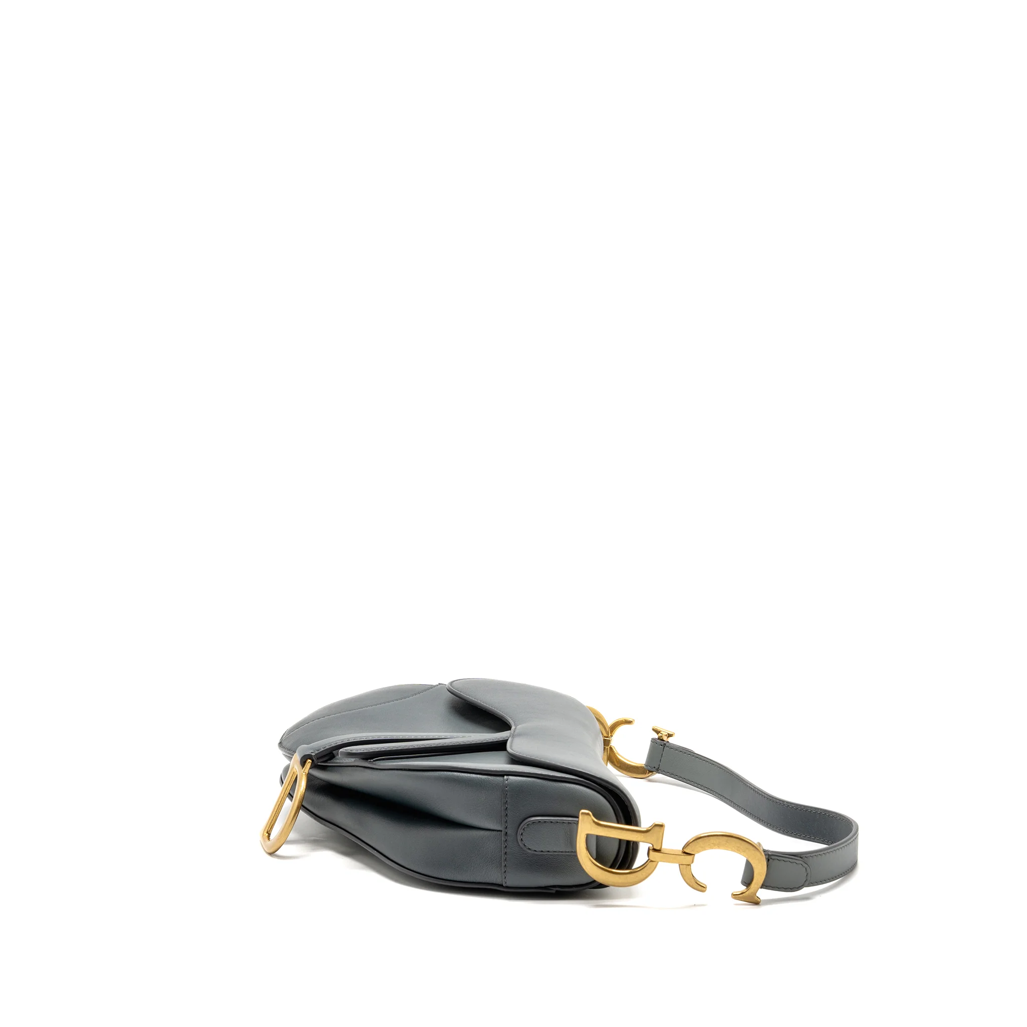 Dior medium saddle bag calfskin Mist Blue Gradient GHW - Image 4