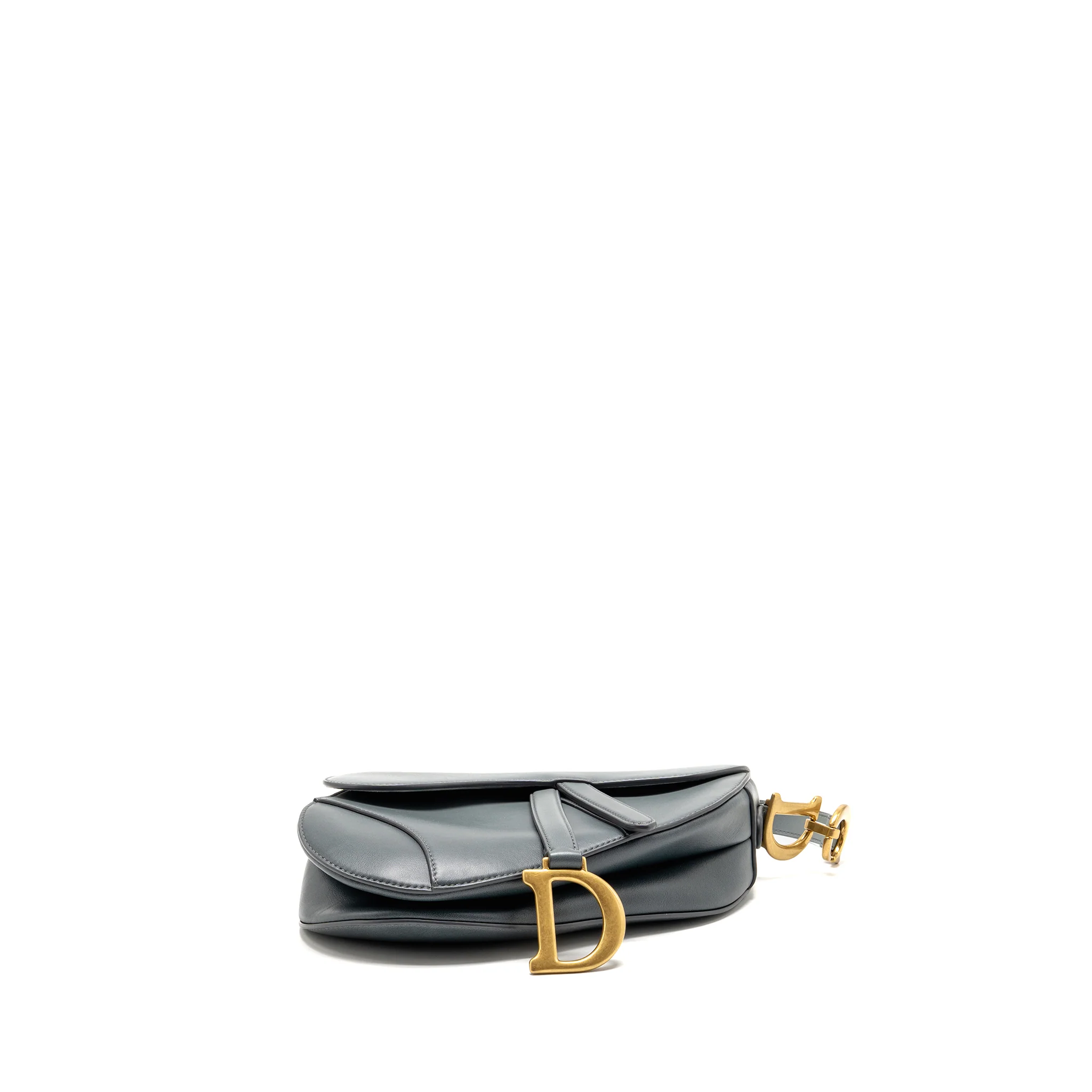 Dior medium saddle bag calfskin Mist Blue Gradient GHW - Image 6