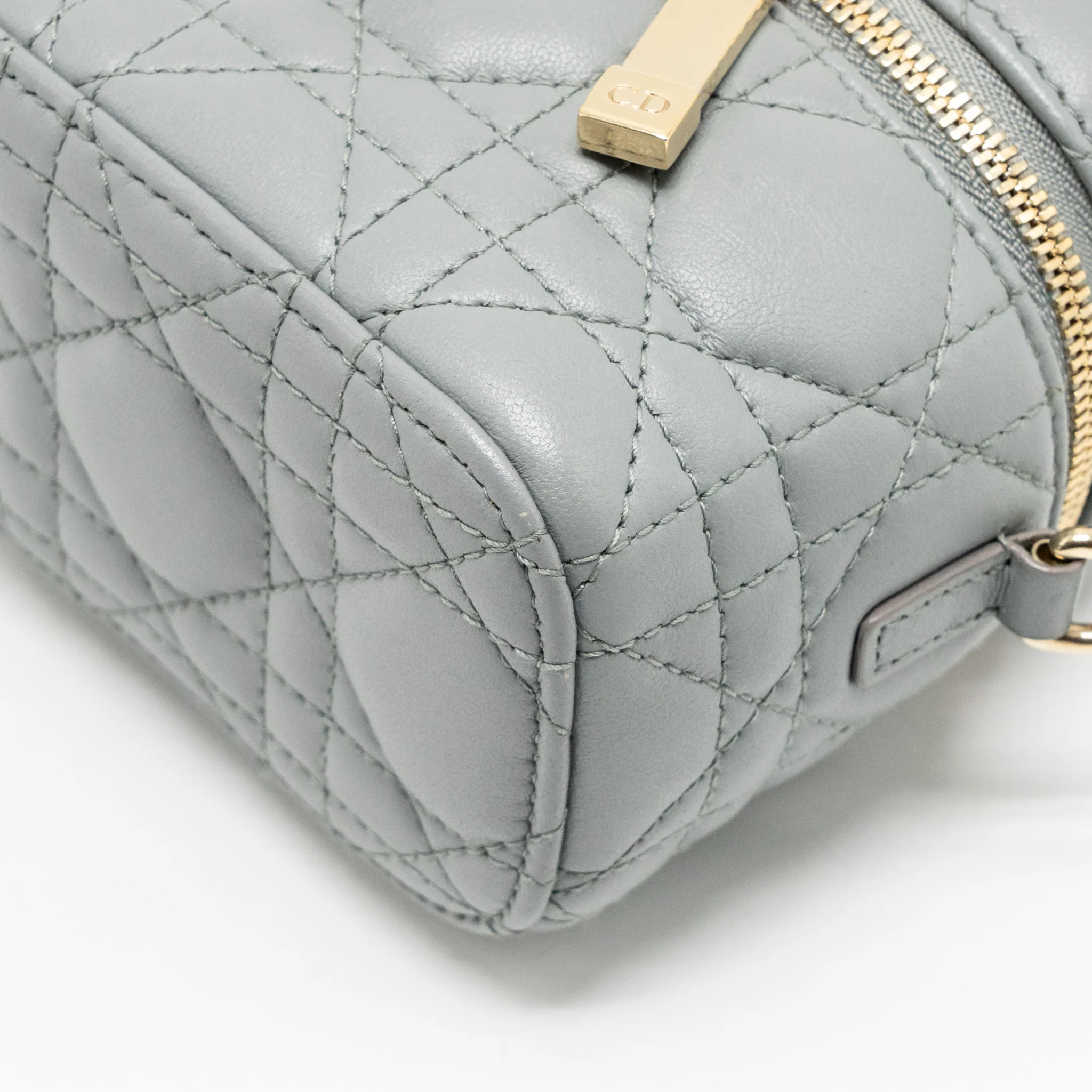 Dior micro lady dior vanity case Lambskin blue LGHW - Image 10