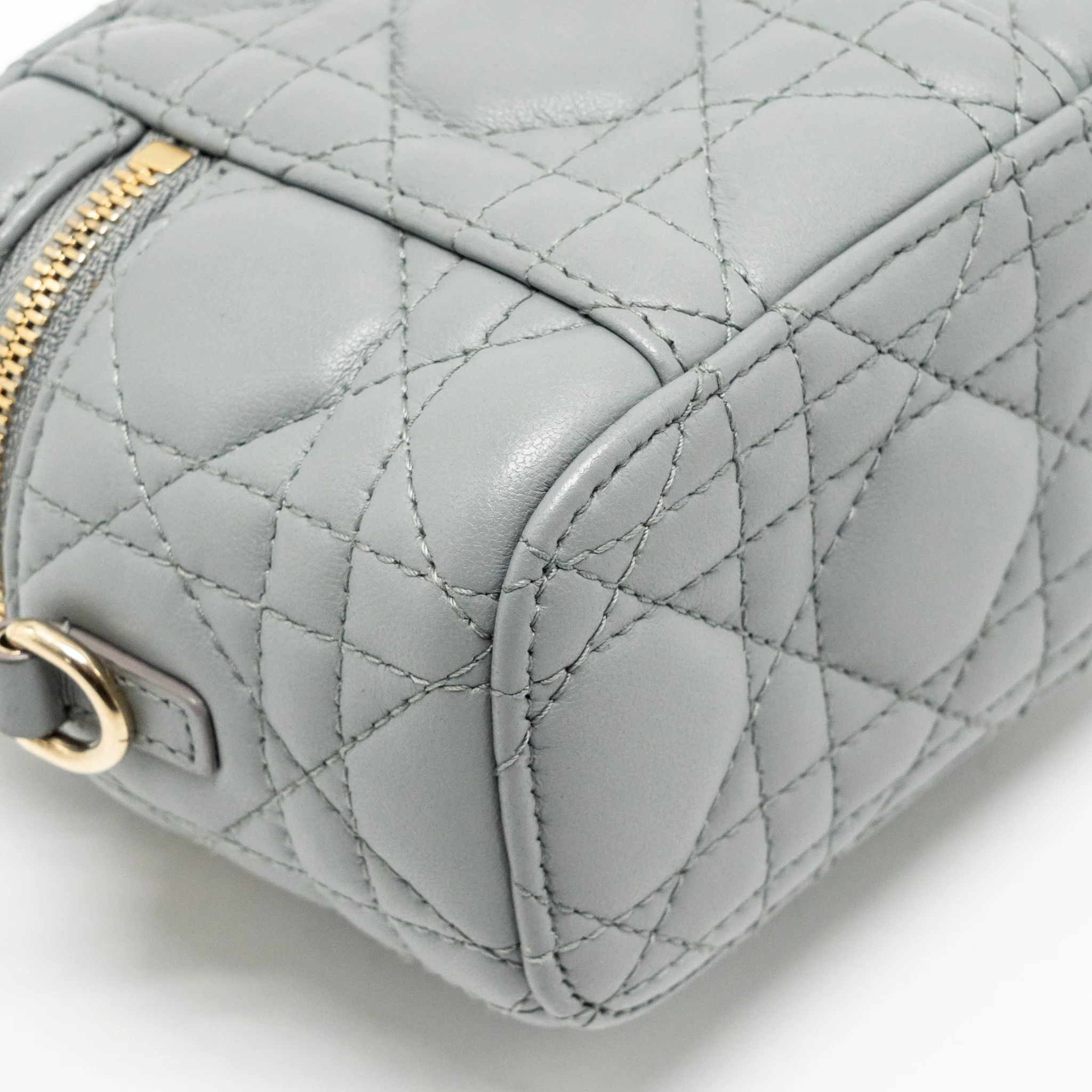 Dior micro lady dior vanity case Lambskin blue LGHW - Image 7