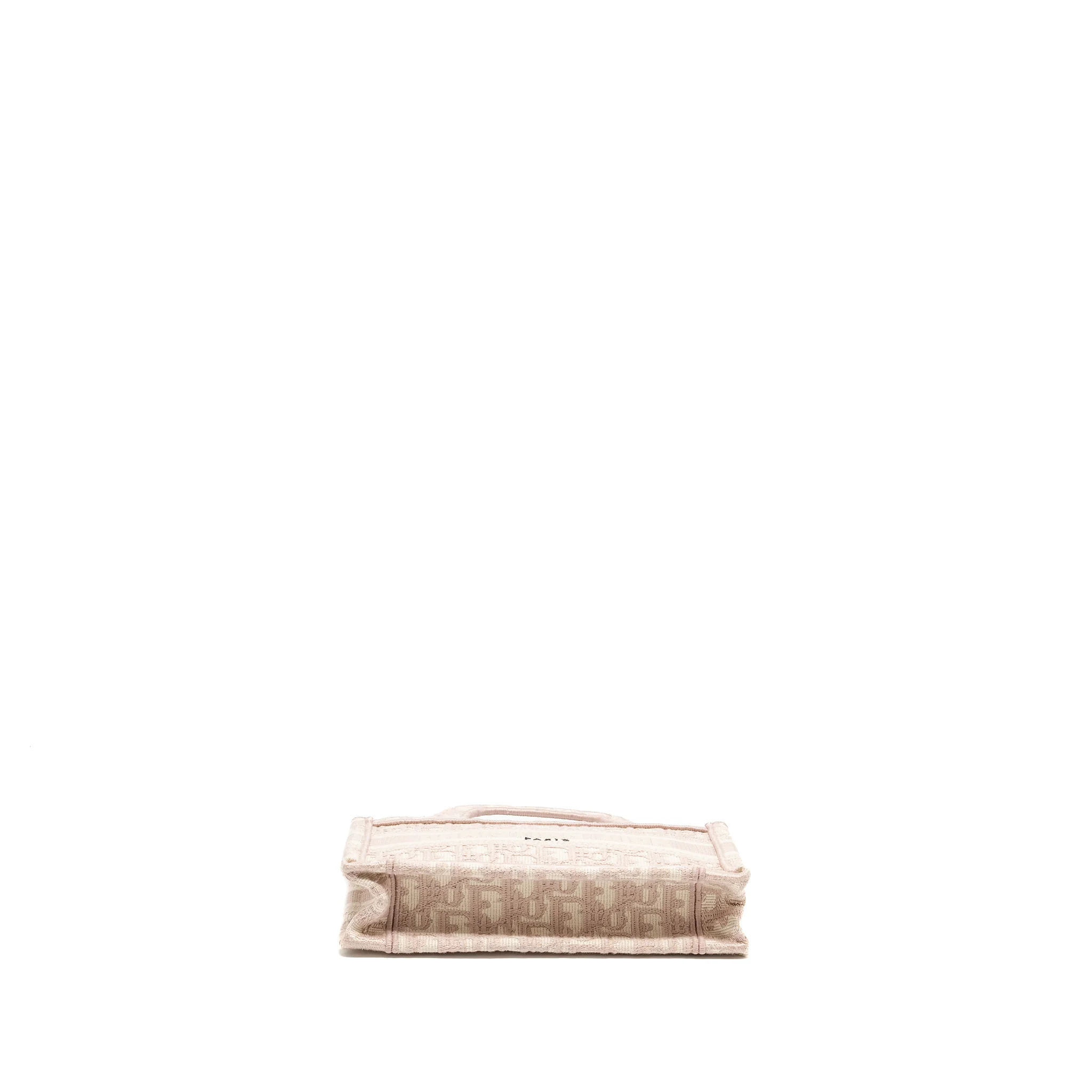 Dior Mini Book Tote Oblique Embroidery Pink - Image 5