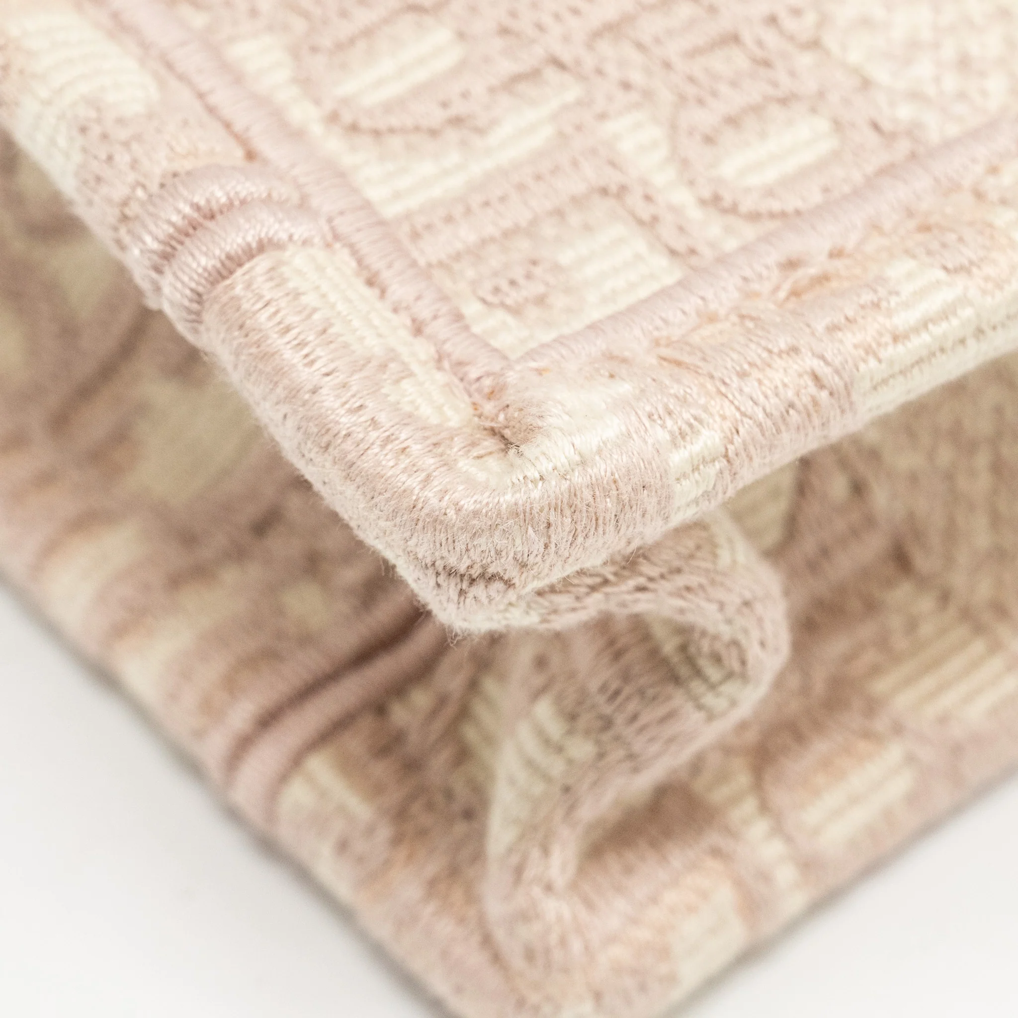 Dior Mini Book Tote Oblique Embroidery Pink - Image 9