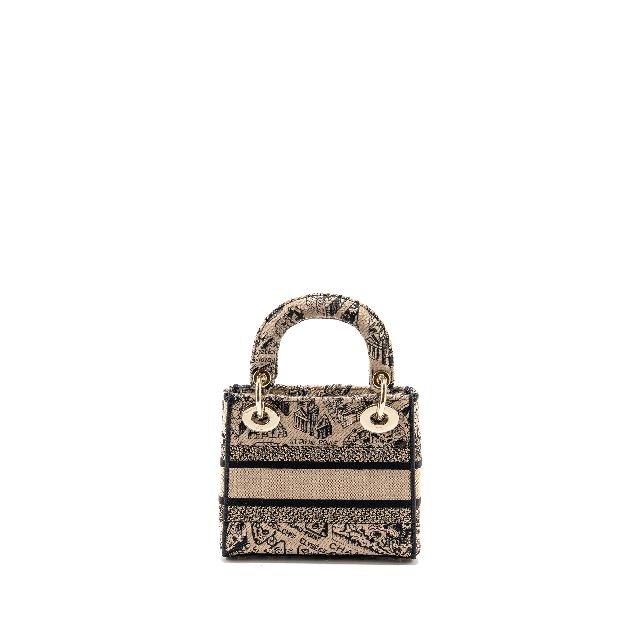 Dior mini lady d-lite limited edition embroidered canvas multicoloured LGHW - Image 2