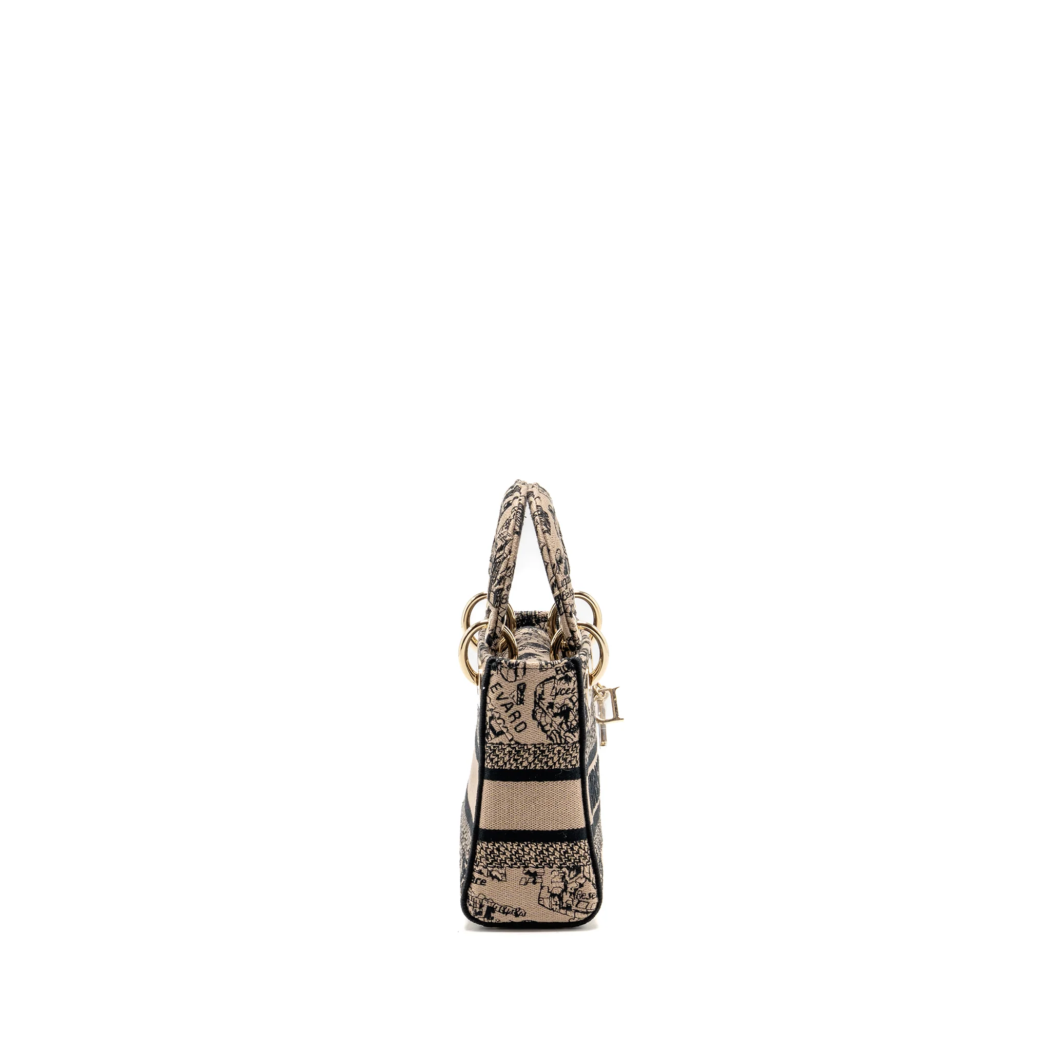 Dior mini lady d-lite limited edition embroidered canvas multicoloured LGHW - Image 3