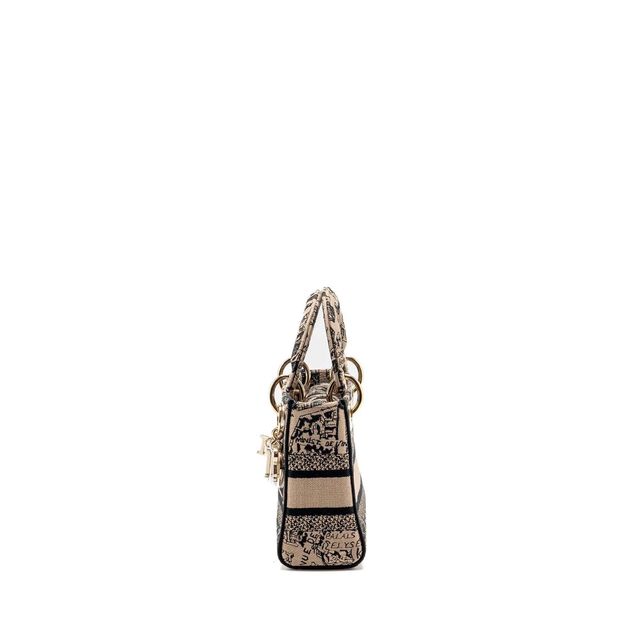 Dior mini lady d-lite limited edition embroidered canvas multicoloured LGHW - Image 4