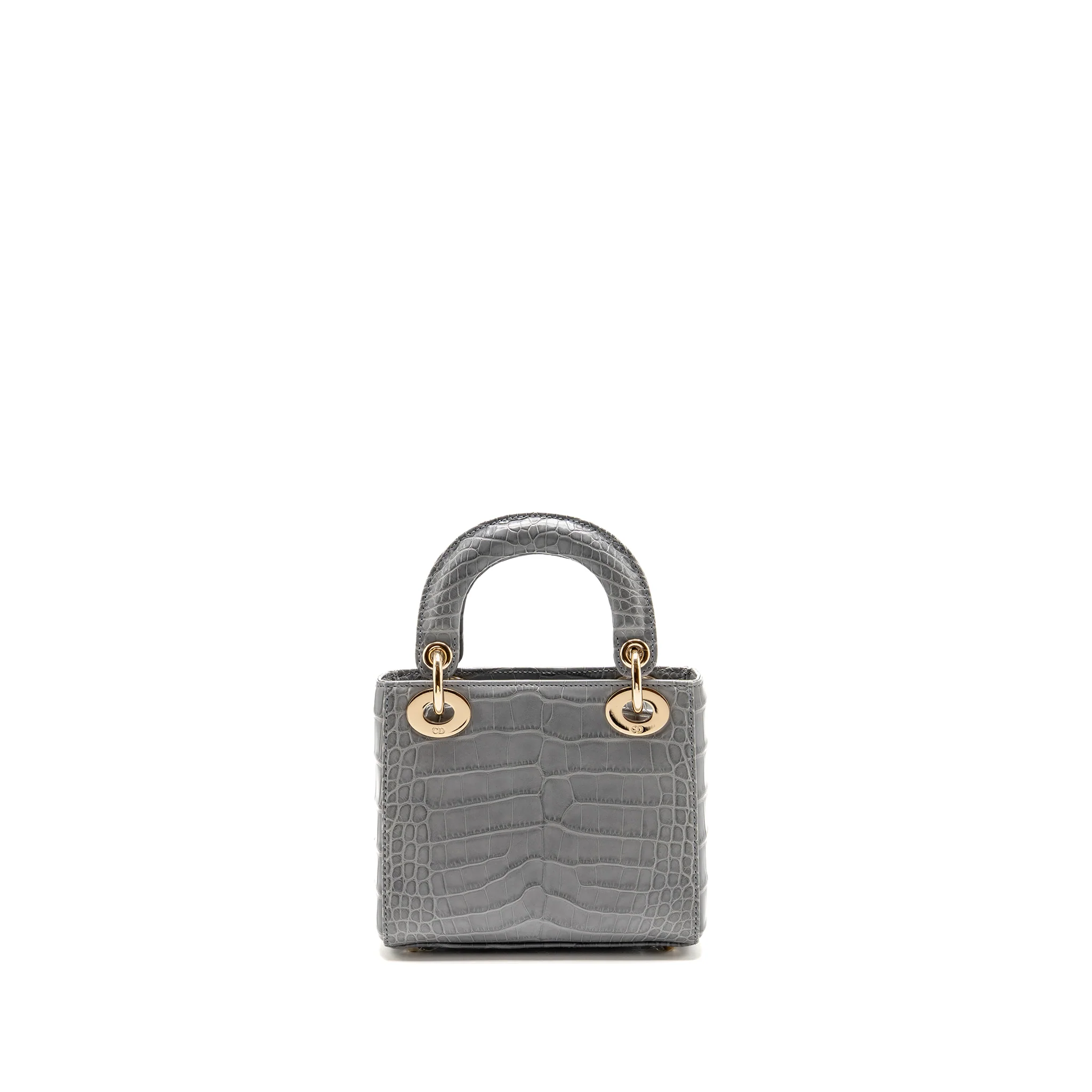Dior Mini Lady Dior Alligator mississippiensis grey LGHW - Image 2