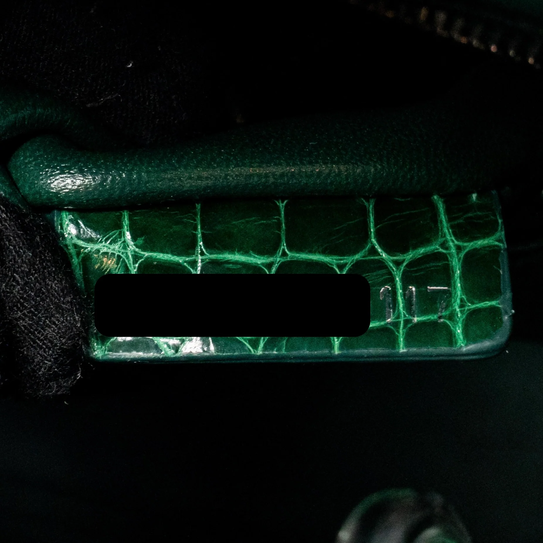 Dior Mini Lady Dior Crocodile Green SHW - Image 16