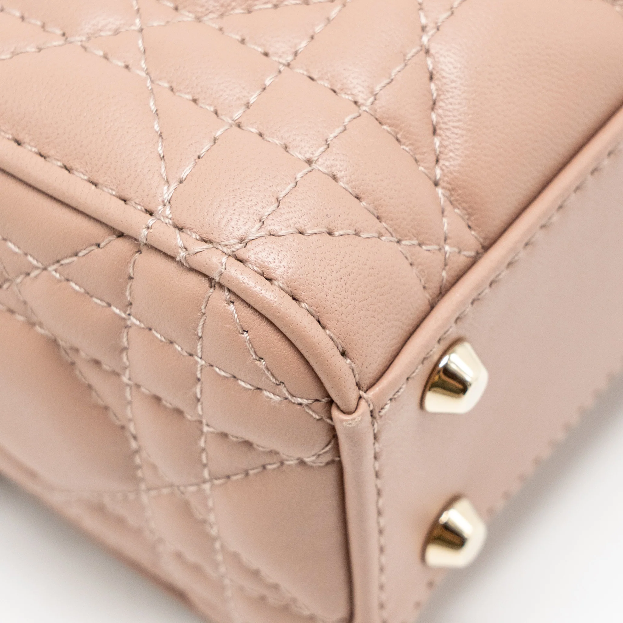 Dior Mini Lady Dior Lambskin Blush LGHW - Image 10