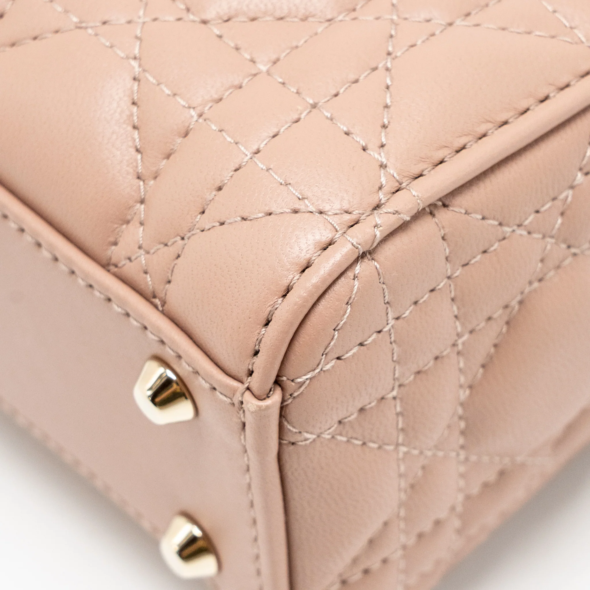 Dior Mini Lady Dior Lambskin Blush LGHW - Image 11