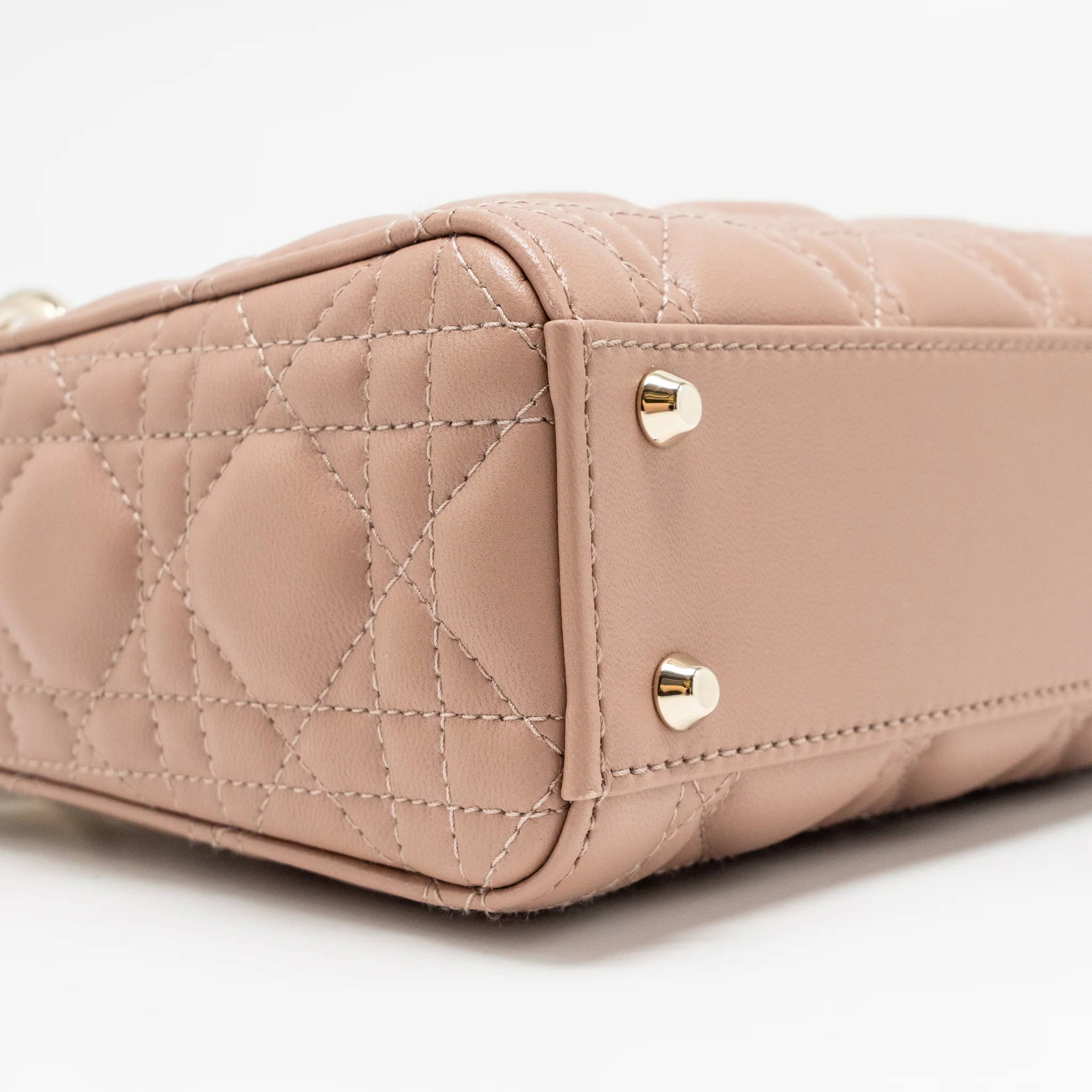 Dior Mini Lady Dior Lambskin Blush LGHW - Image 6