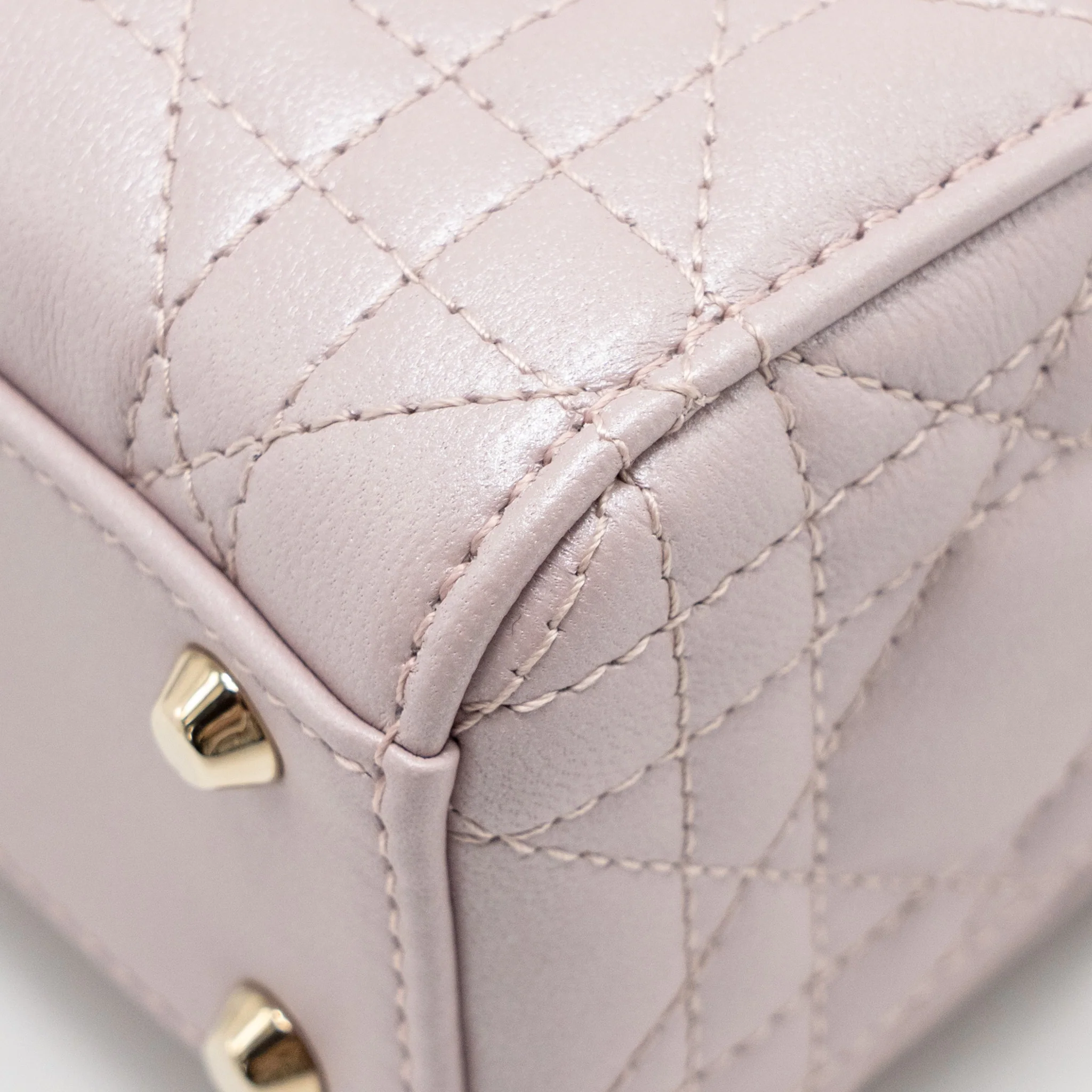 Dior Mini Lady Dior lambskin light Pink LGHW - Image 10