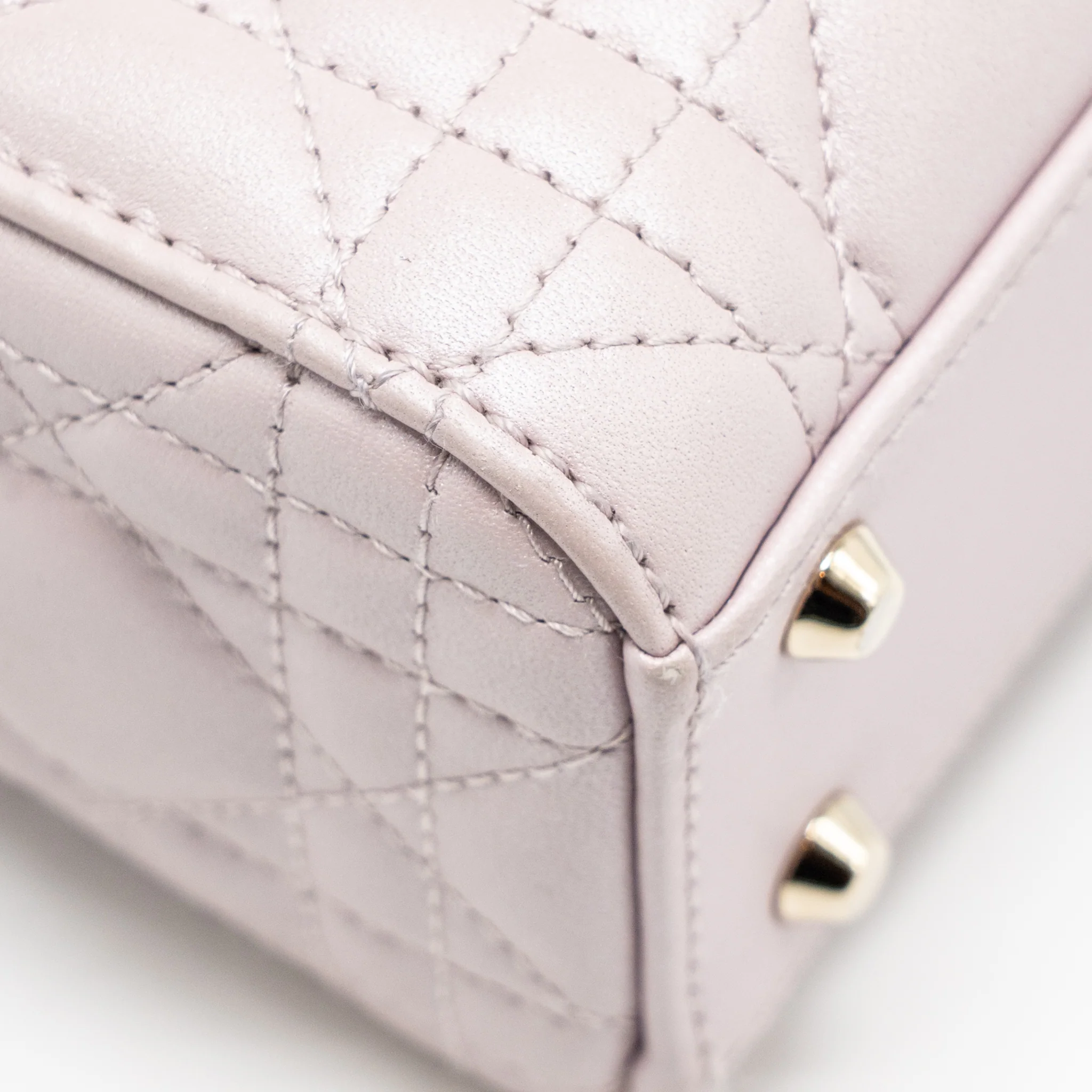 DIOR Mini Lady Dior Lambskin Light Pink LGHW - Image 10