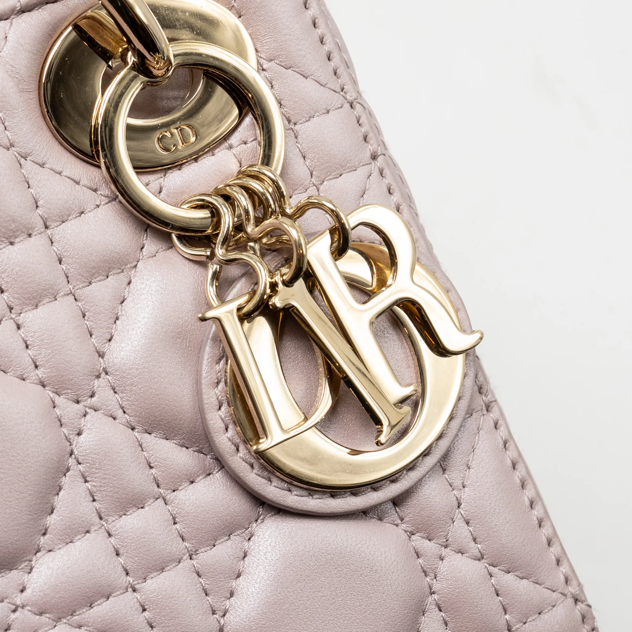 DIOR Mini Lady Dior Lambskin Light Pink LGHW - Image 12
