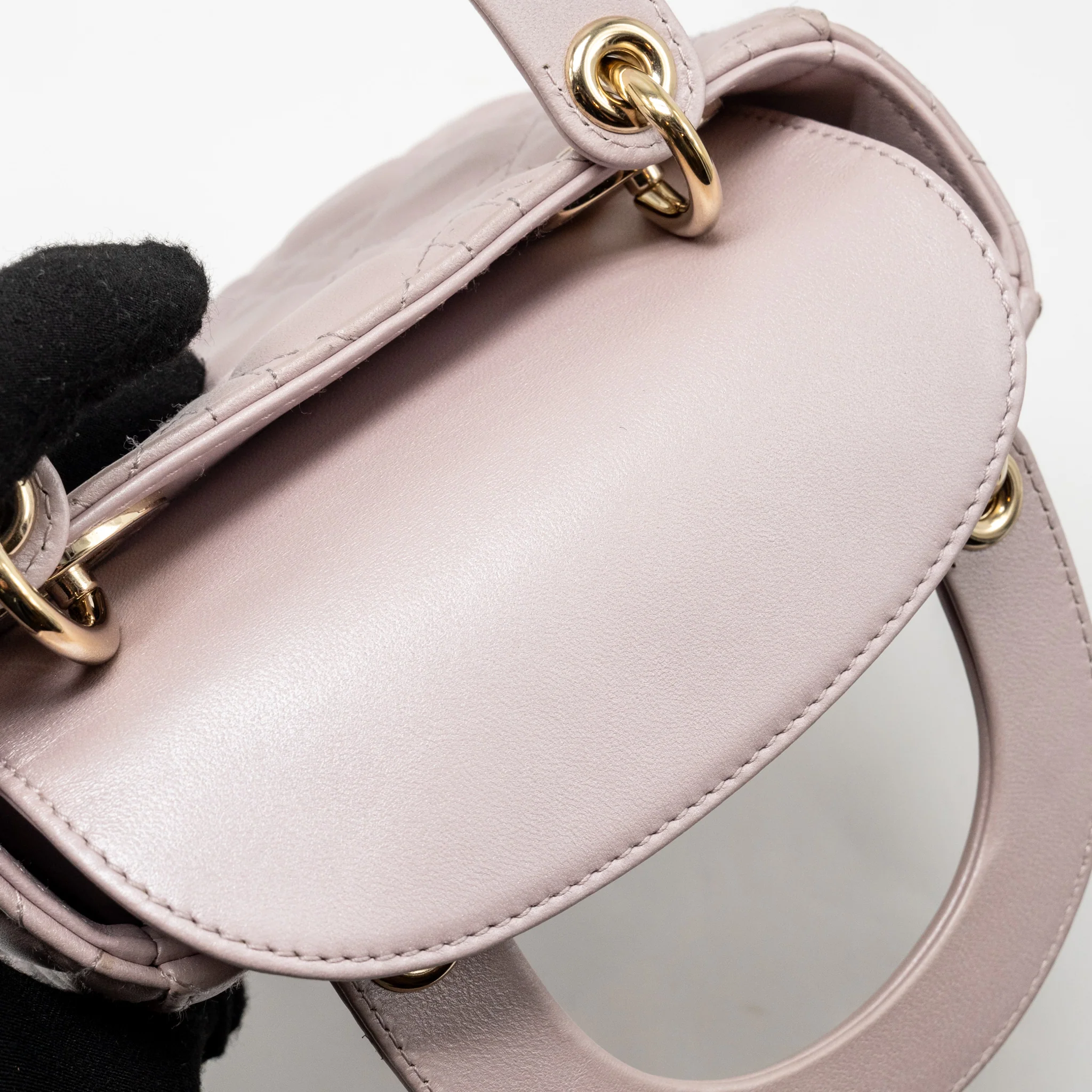 DIOR Mini Lady Dior Lambskin Light Pink LGHW - Image 14