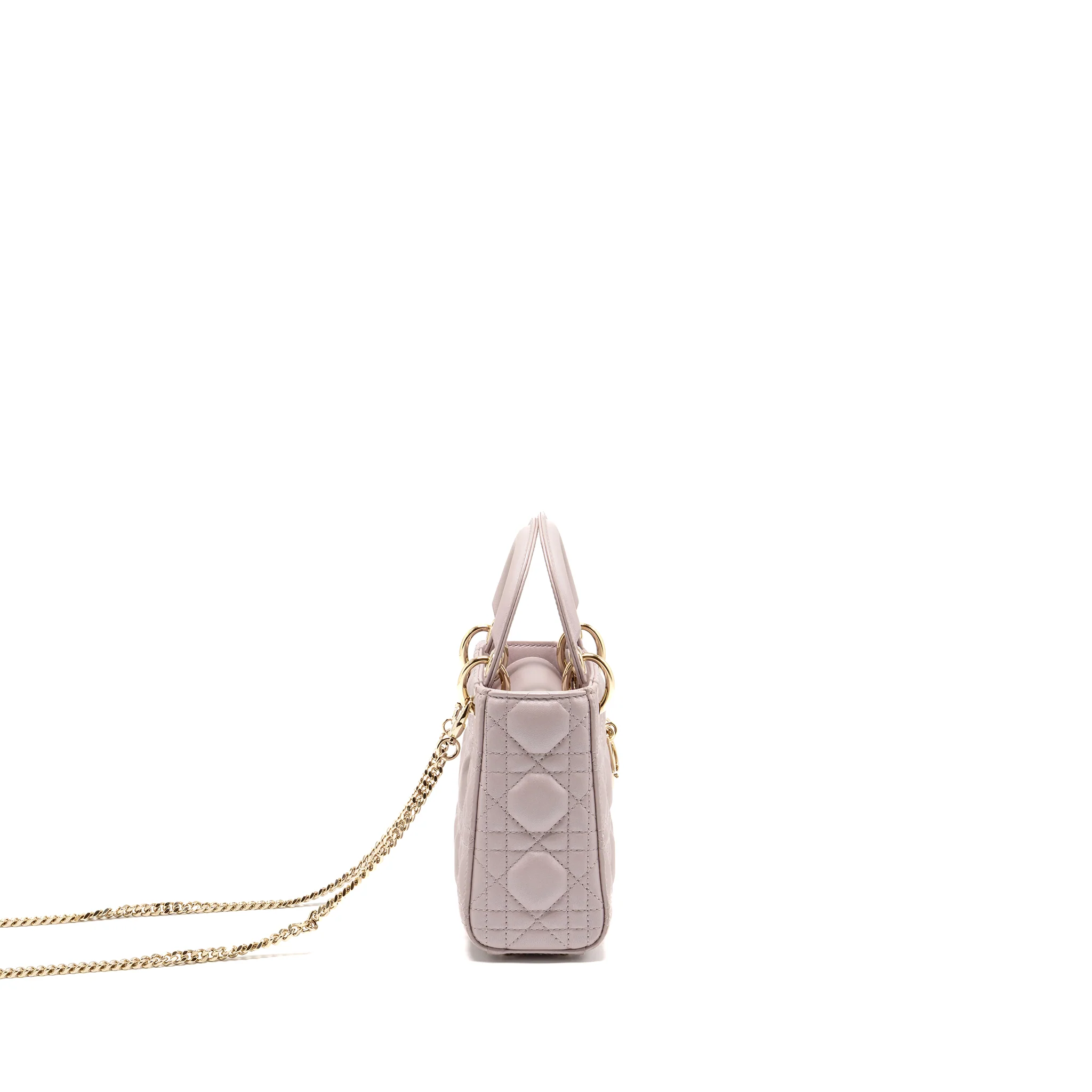 DIOR Mini Lady Dior Lambskin Light Pink LGHW - Image 3