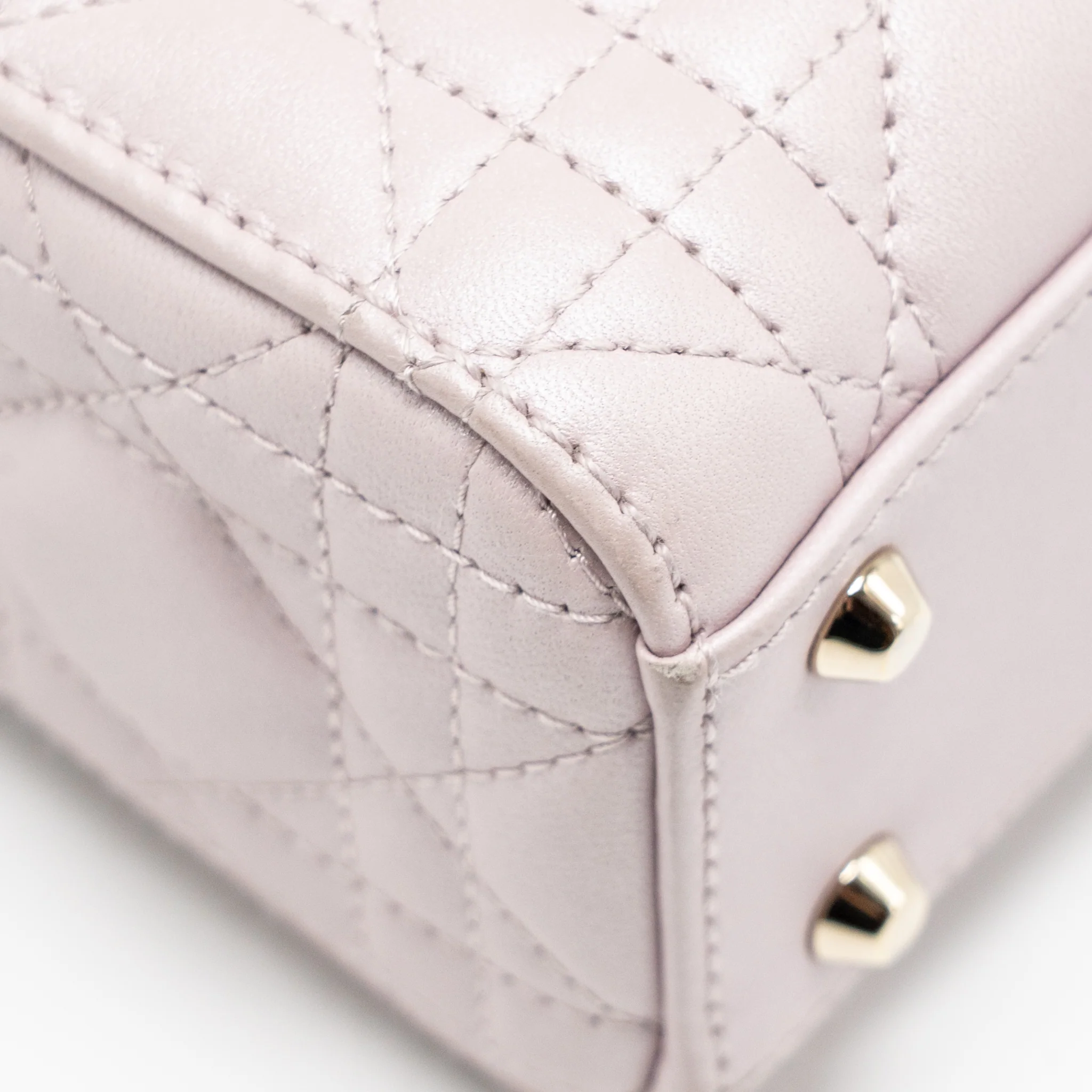 DIOR Mini Lady Dior Lambskin Light Pink LGHW - Image 8