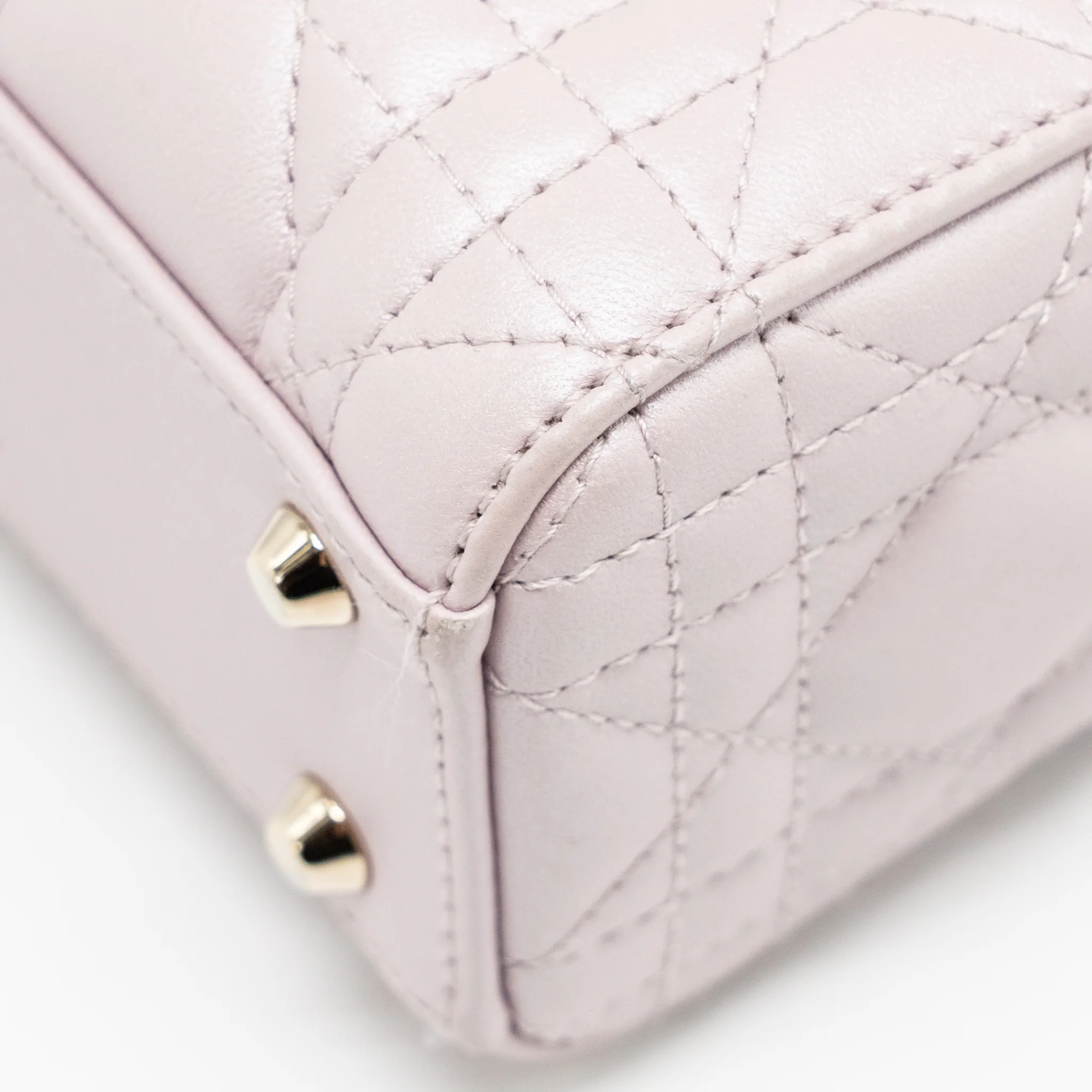 DIOR Mini Lady Dior Lambskin Light Pink LGHW - Image 9