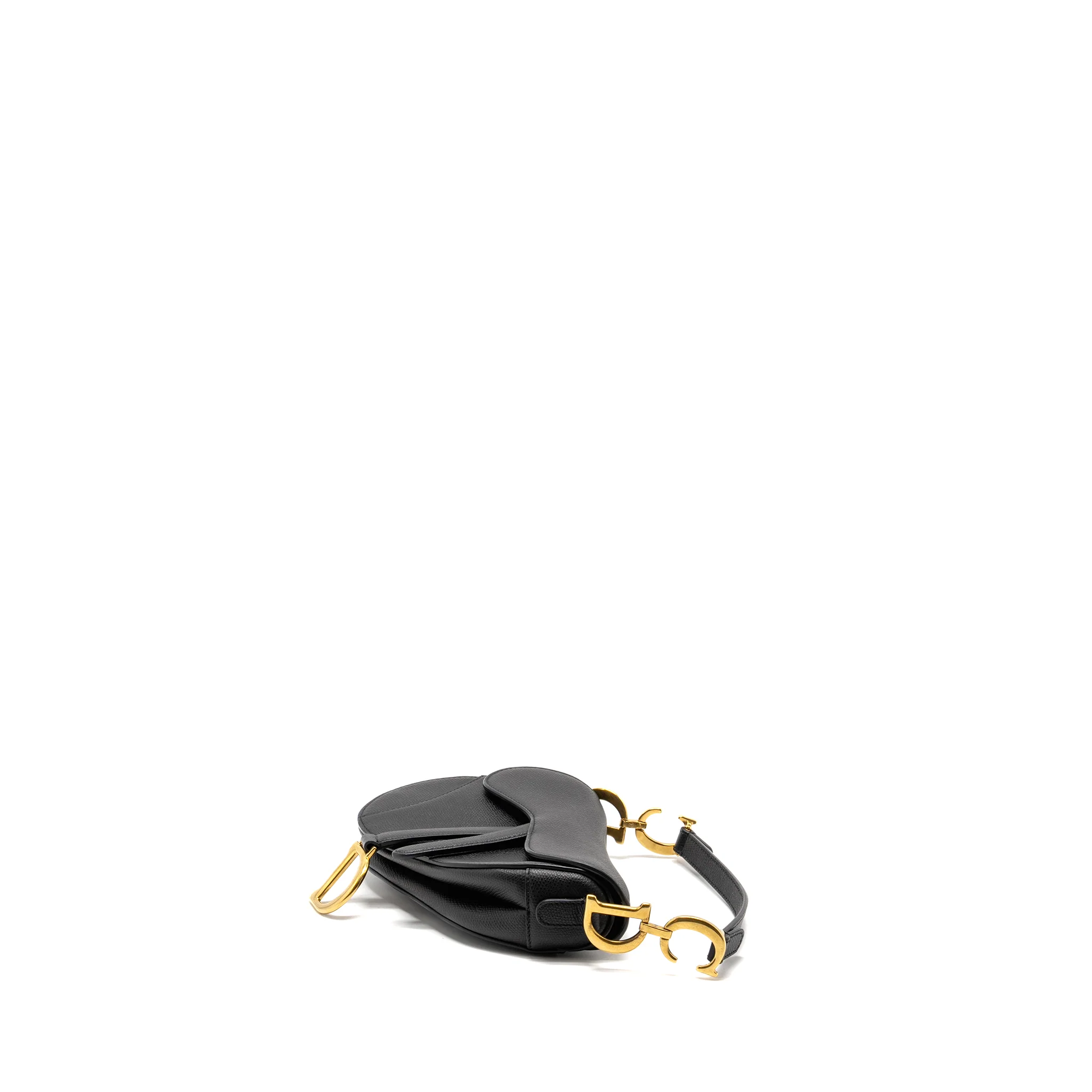 Dior MINI Saddle Bag Calfskin Black GHW - Image 3