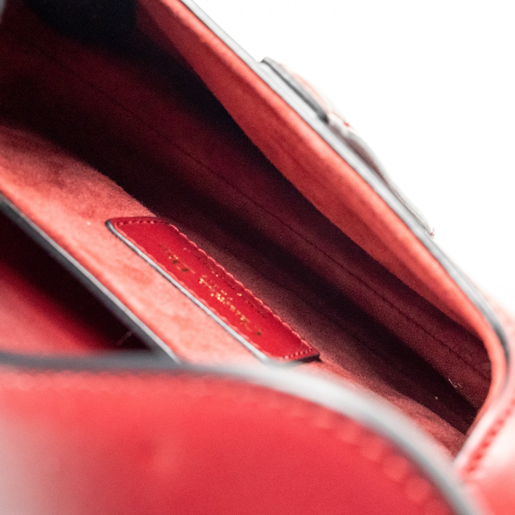 Dior Mini Saddle Bag Calfskin Red GHW - Image 13