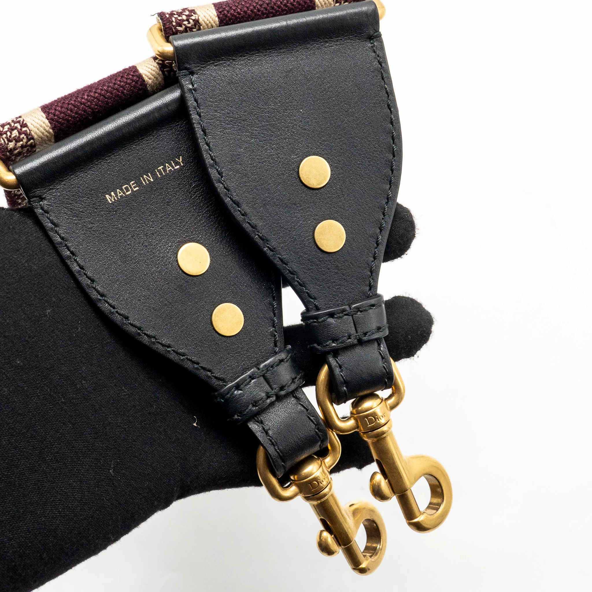 Dior Mini Saddle Bag Calfskin Red GHW - Image 18