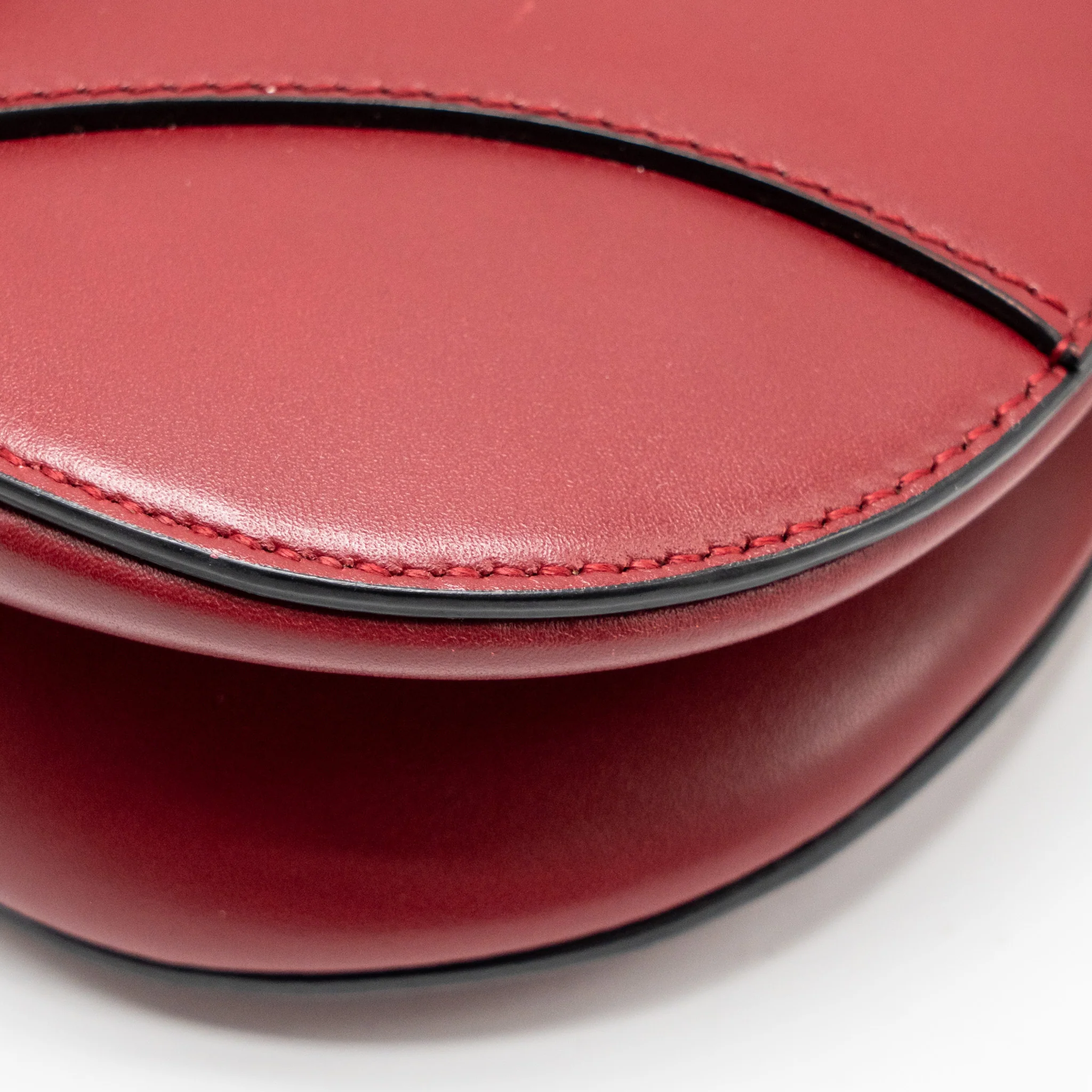 Dior Mini Saddle Bag Calfskin Red GHW - Image 8