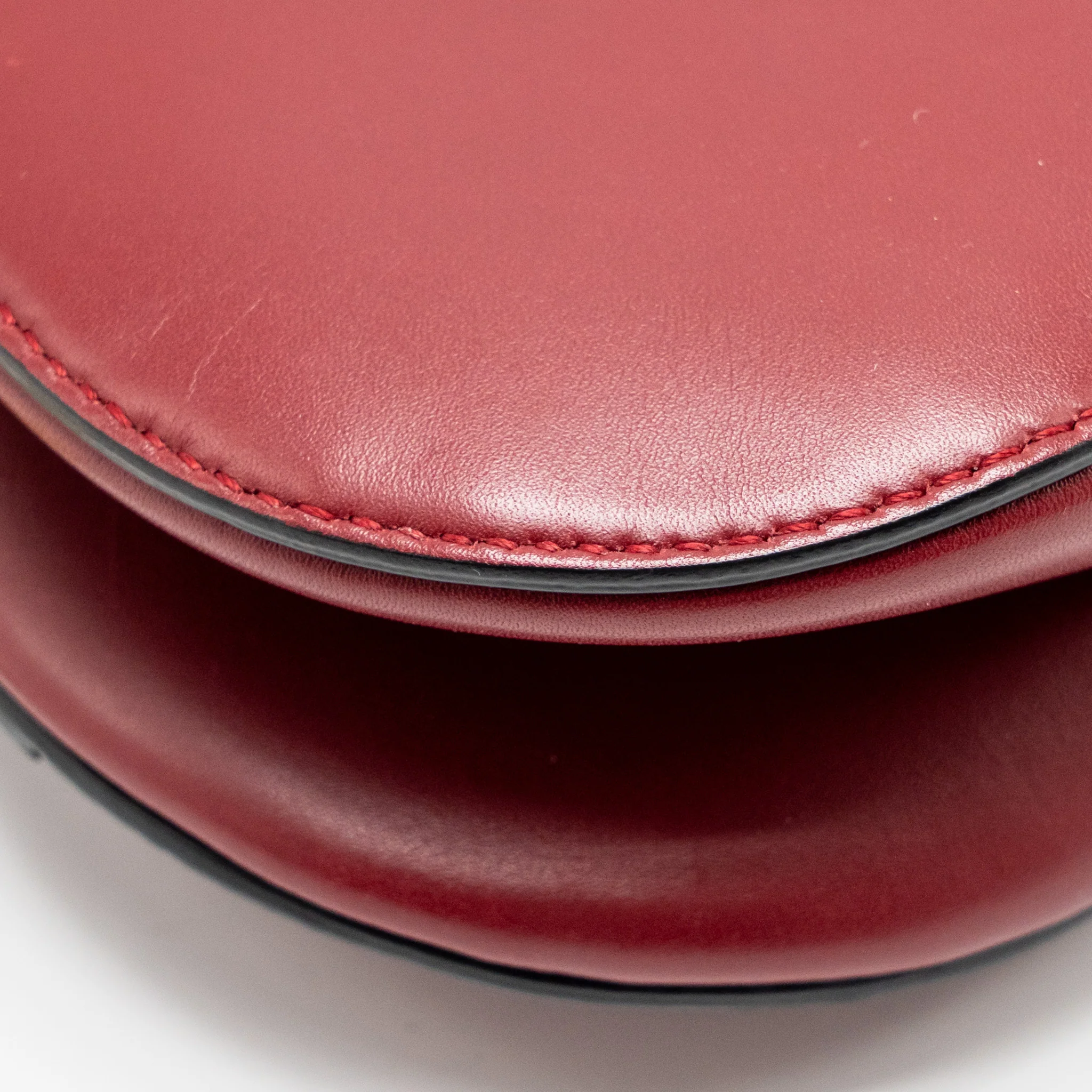 Dior Mini Saddle Bag Calfskin Red GHW - Image 9